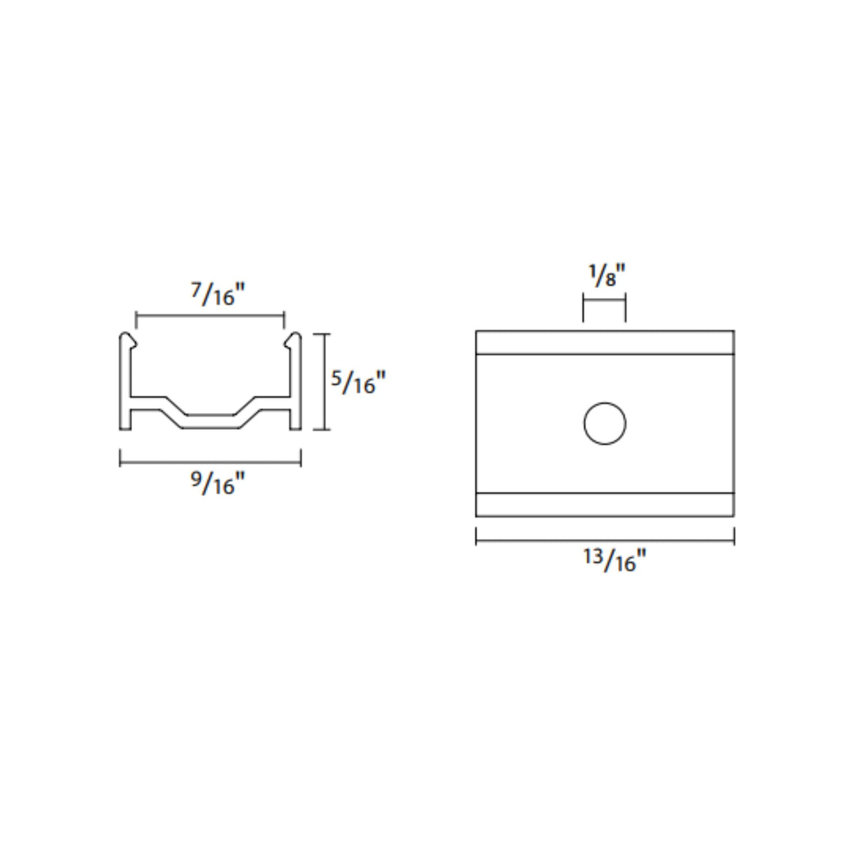 TB12 mounting bracket technical drawing with measurements and mounting hole