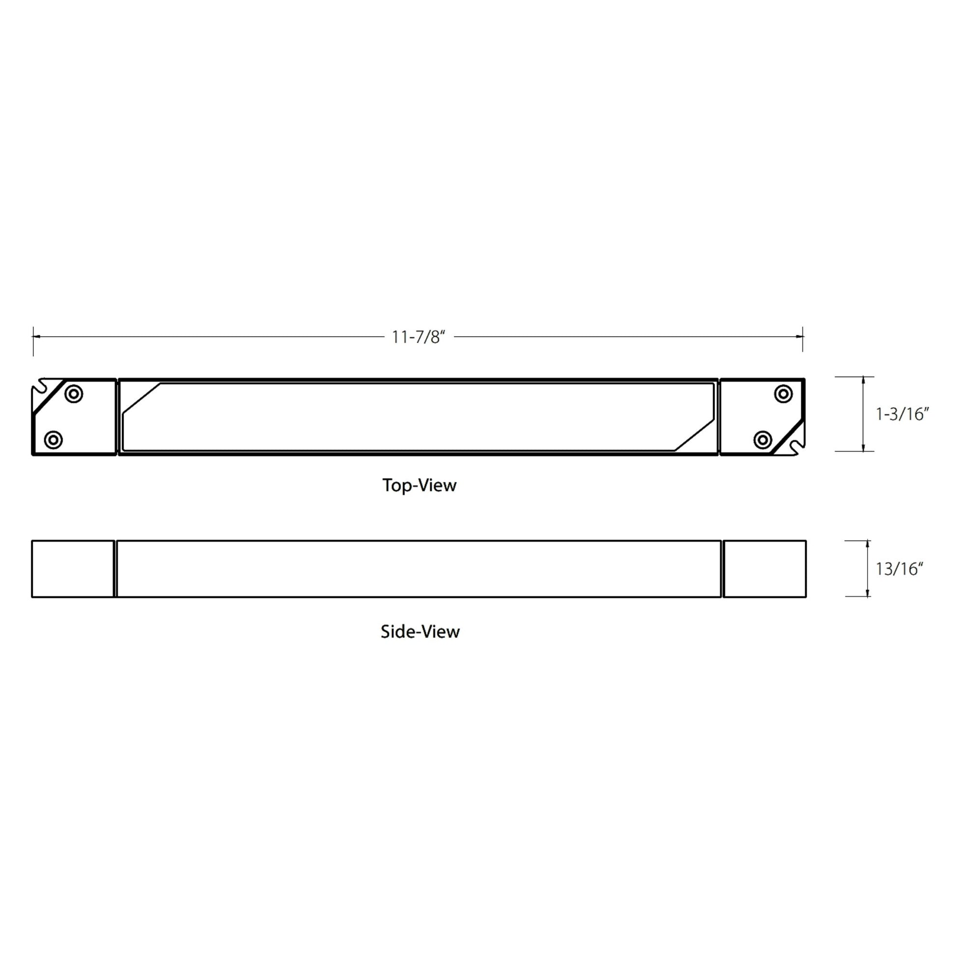 60 Watts, 24VDC Linear LED Driver, ELV, Triac and 0-10V Dimming, 120-277V - Bees Lighting