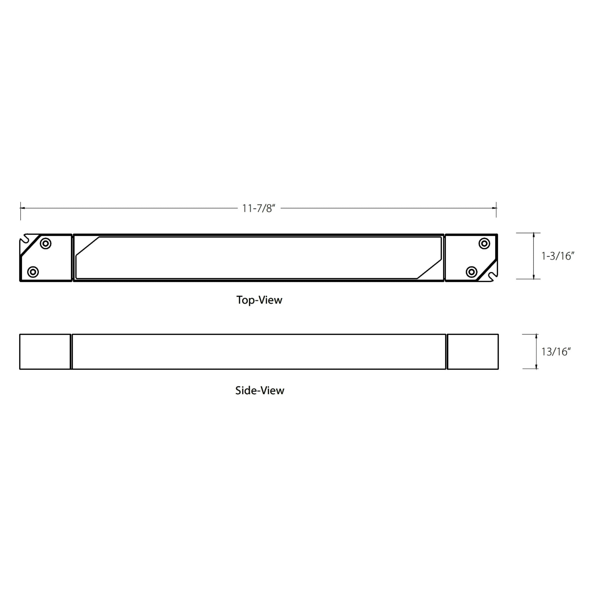 60 Watts, 24VDC Linear LED Driver, ELV, Triac and 0-10V Dimming, 120-277V - Bees Lighting