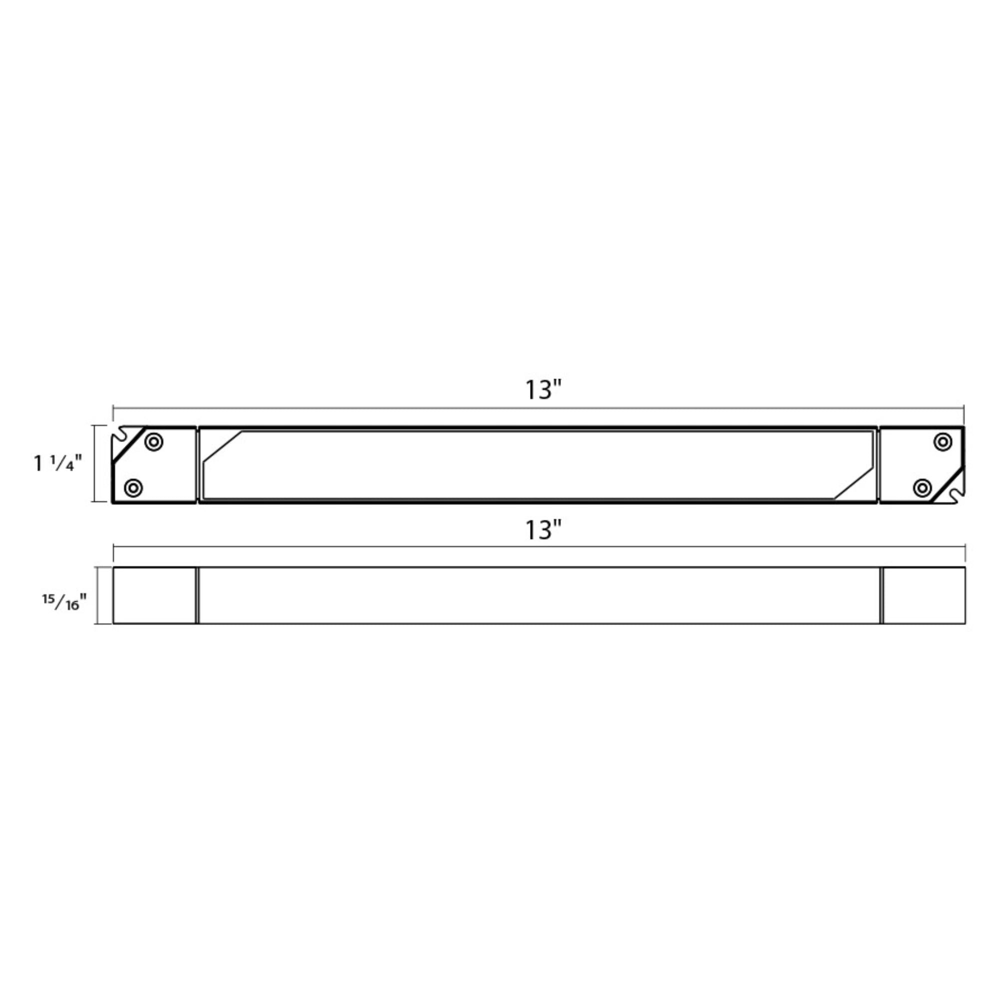 96 Watts, 24VDC Linear LED Driver, ELV, Triac and 0-10V Dimming, 120-277V - Bees Lighting