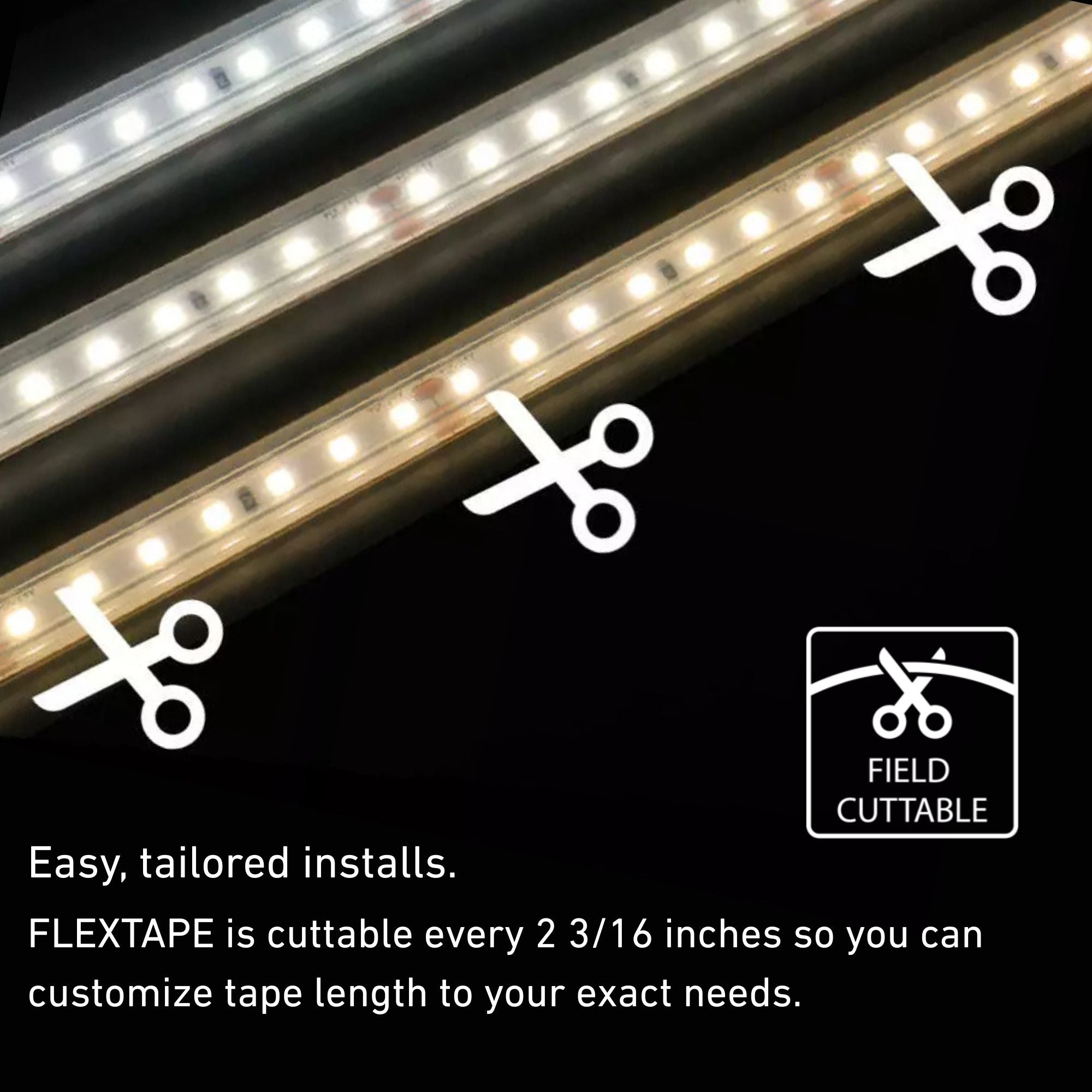 FLEXTAPE Wet Location Tape Static White, 24V DC - Bees Lighting
