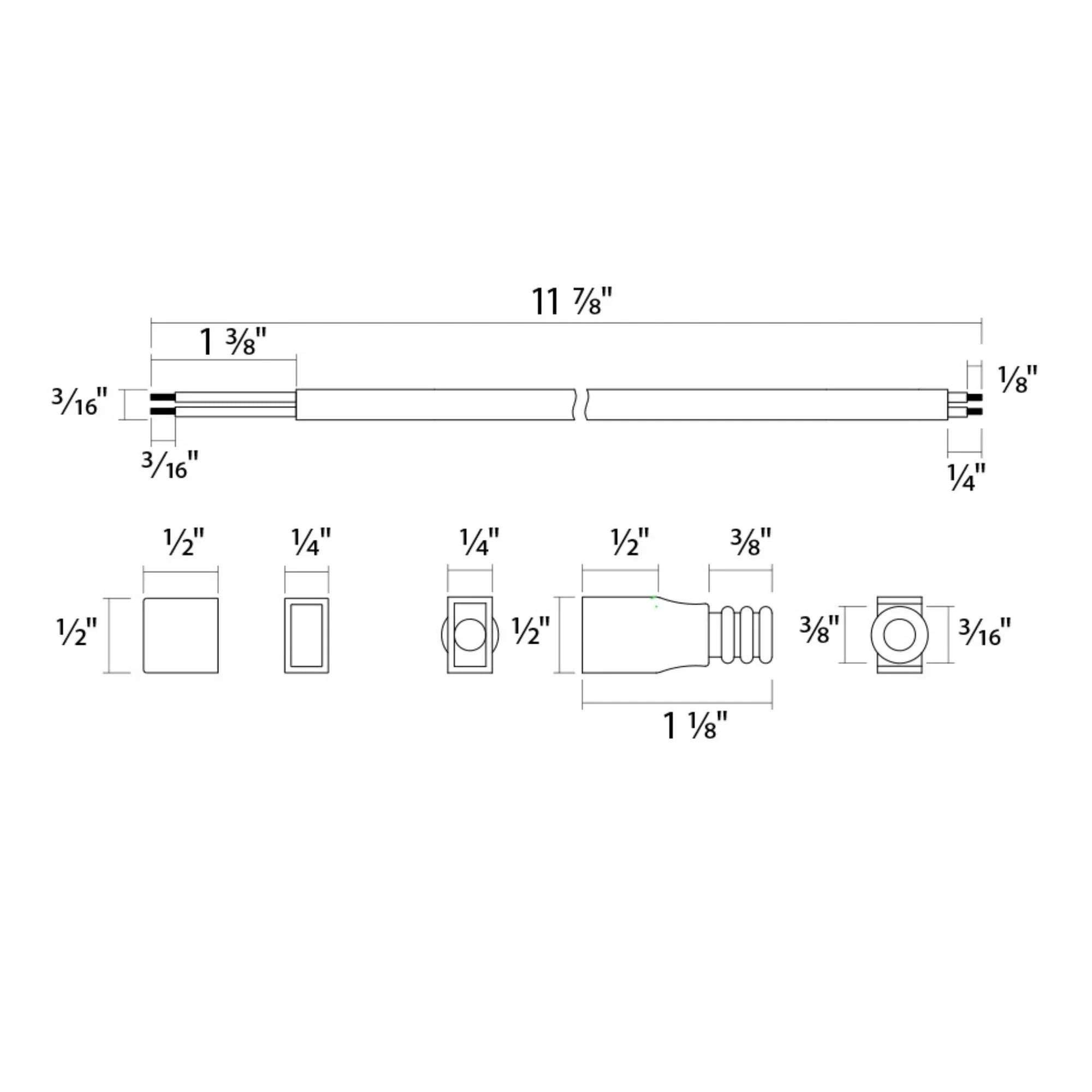 FLEXTAPE Wet Location Tape Light End Cap Kit - Bees Lighting