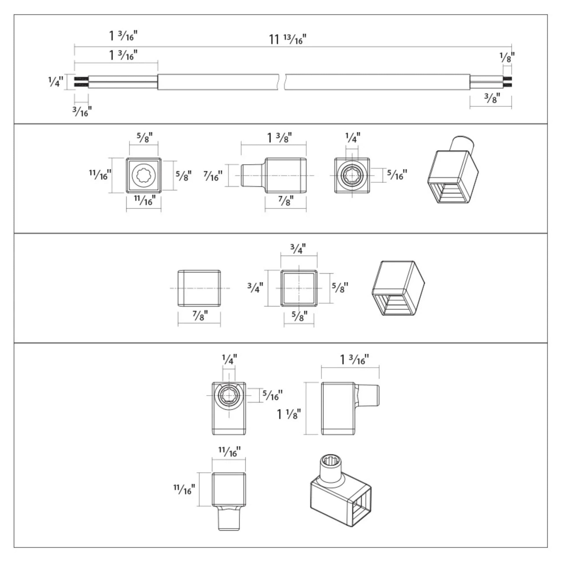 NEOFLEX End Cap and Hardwire Kit - Bees Lighting