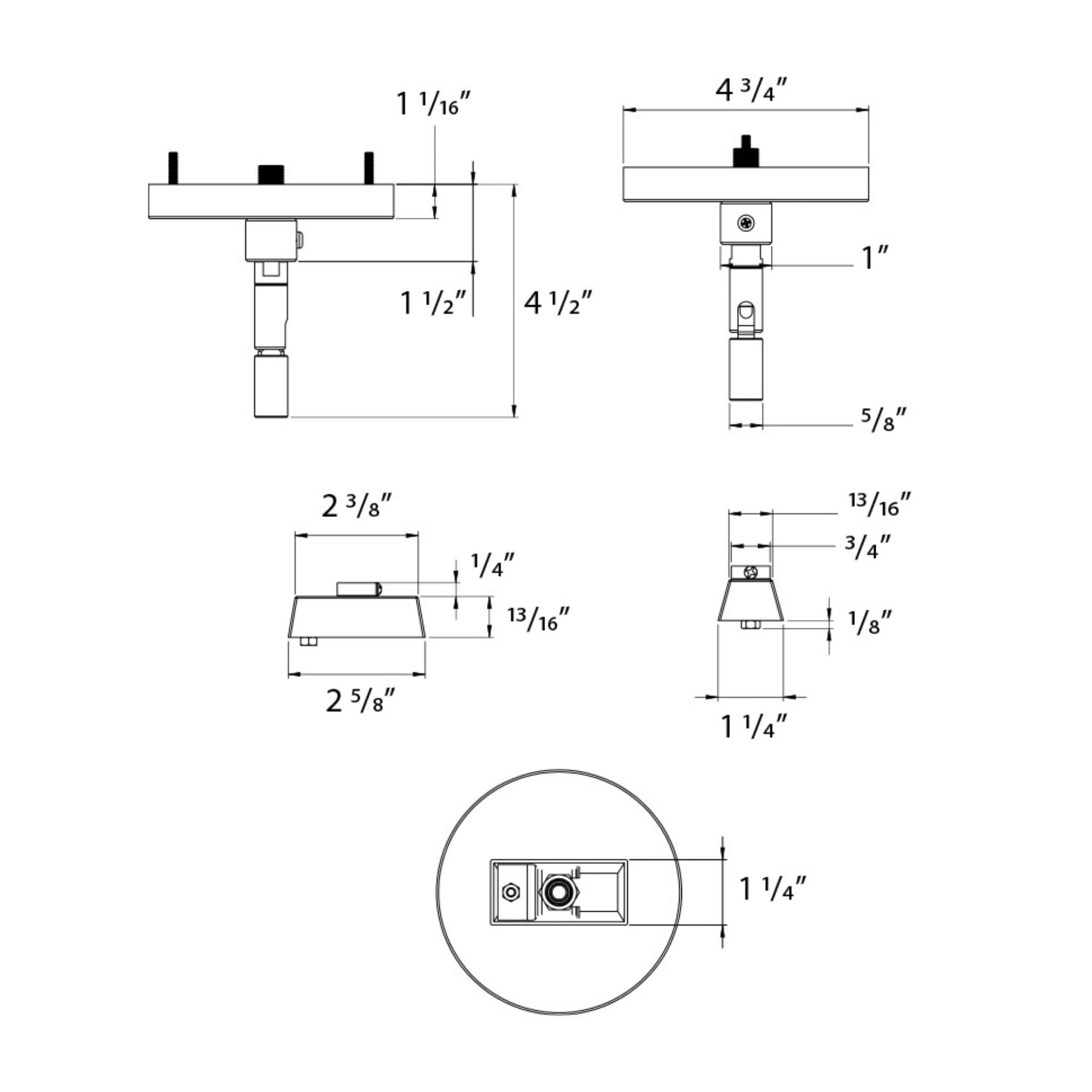 RAB Track Suspension Sloped Ceiling Kit