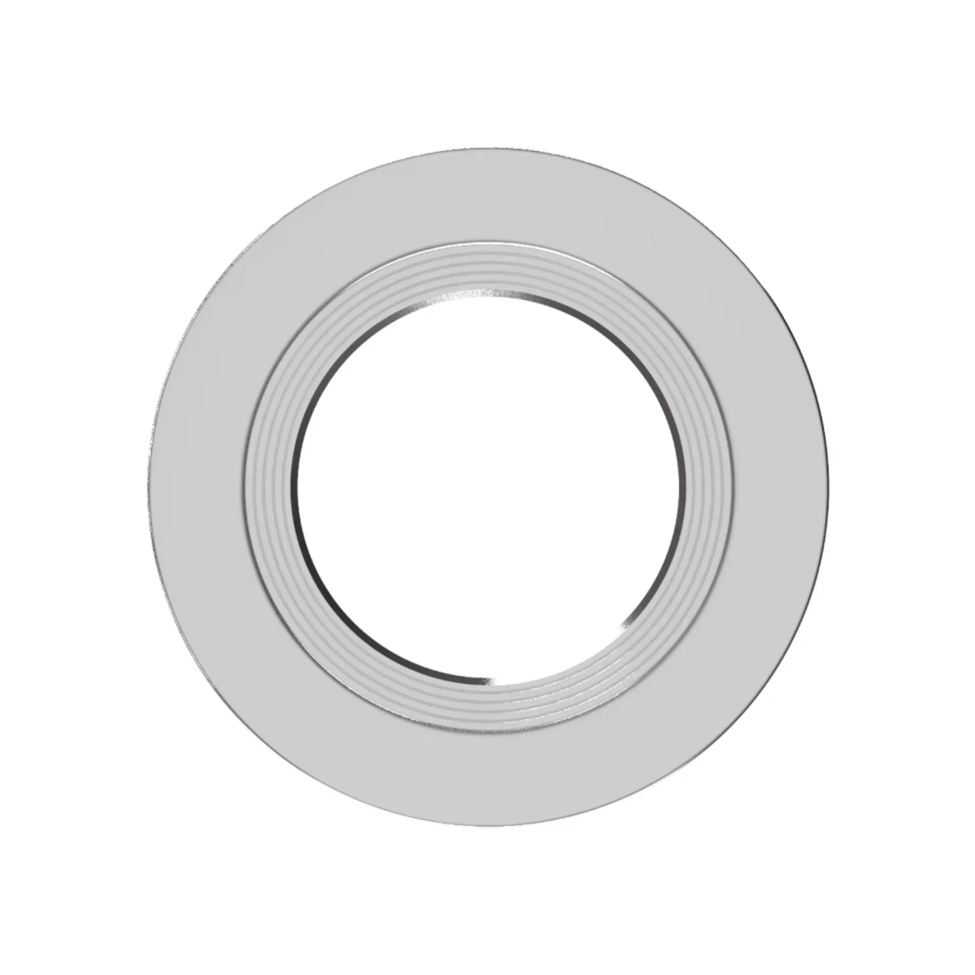 4" Round Trim Baffle Brushed Nickel Finish