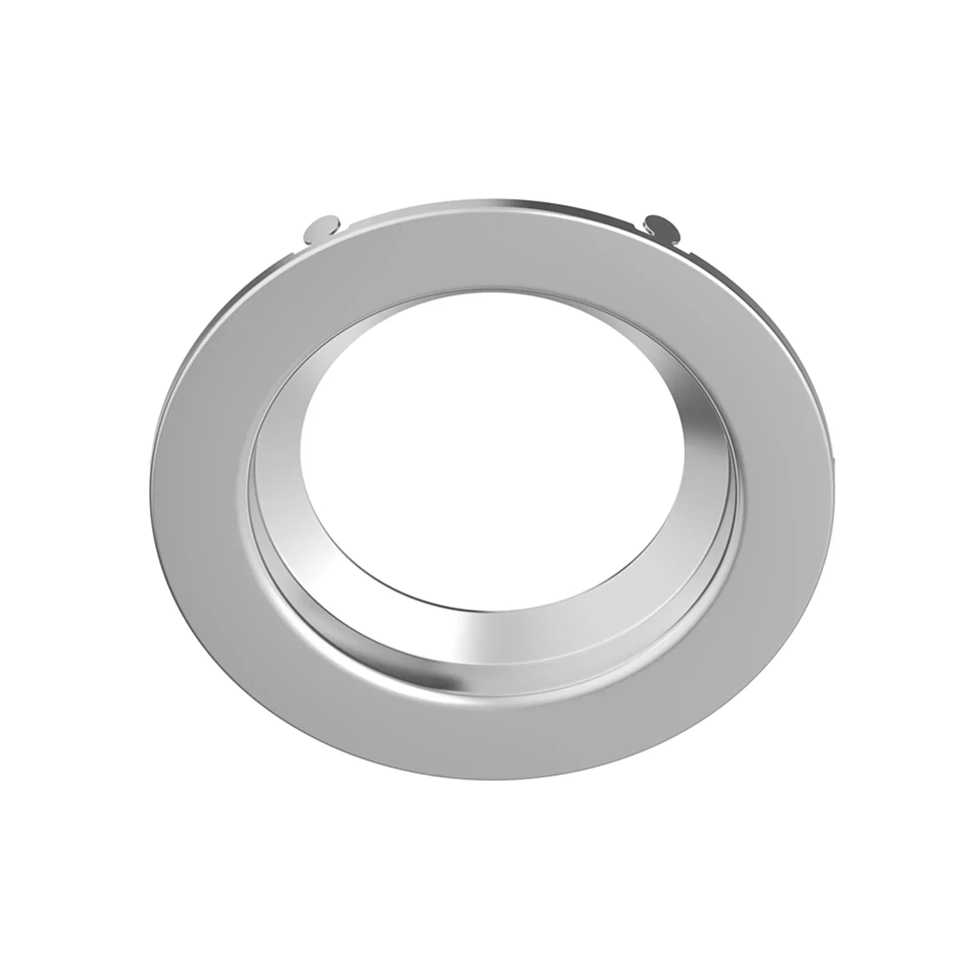 4" Round Trim Smooth Brushed Nickel Finish