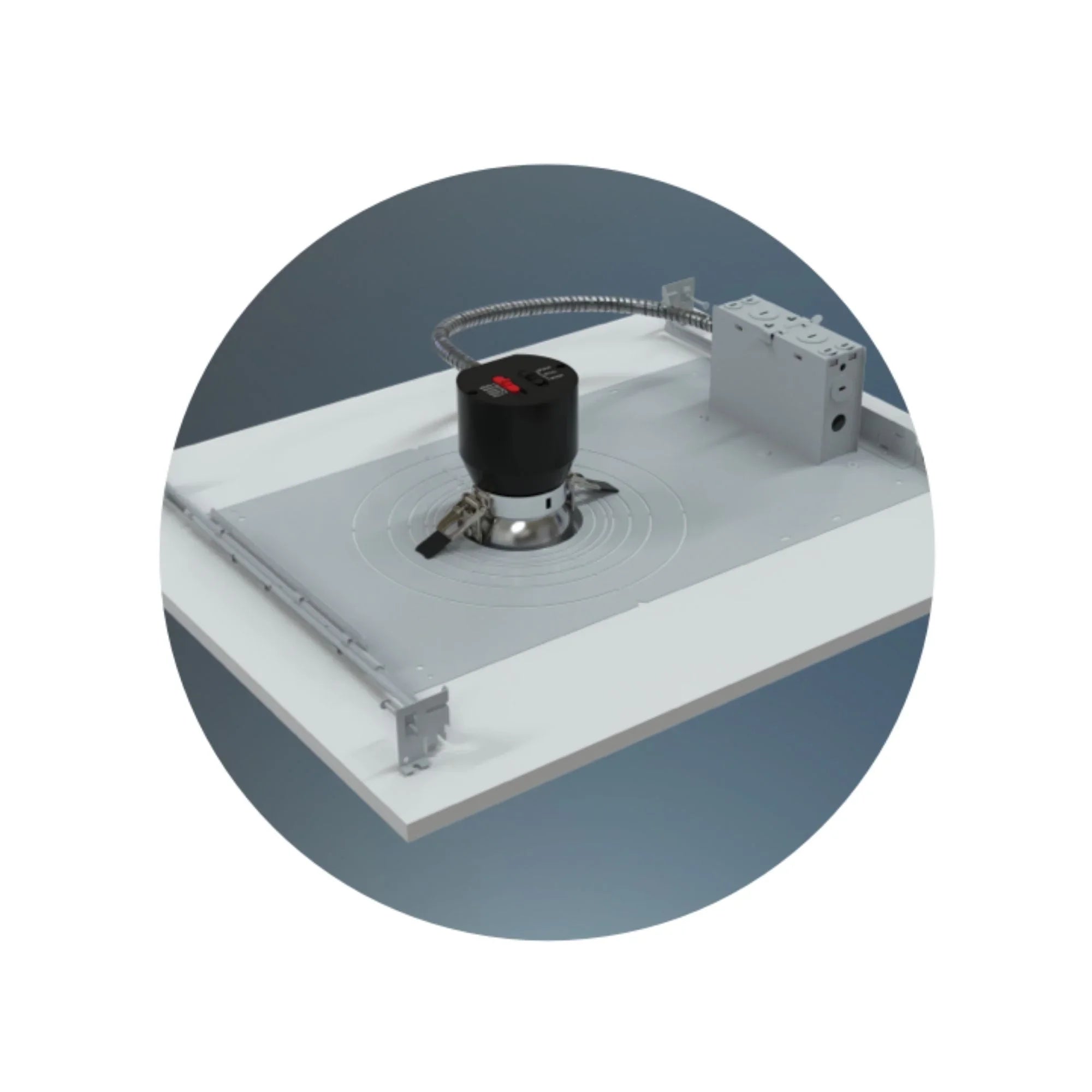 ND22 Mounting Plate with Nailer Bar for Square Downlights