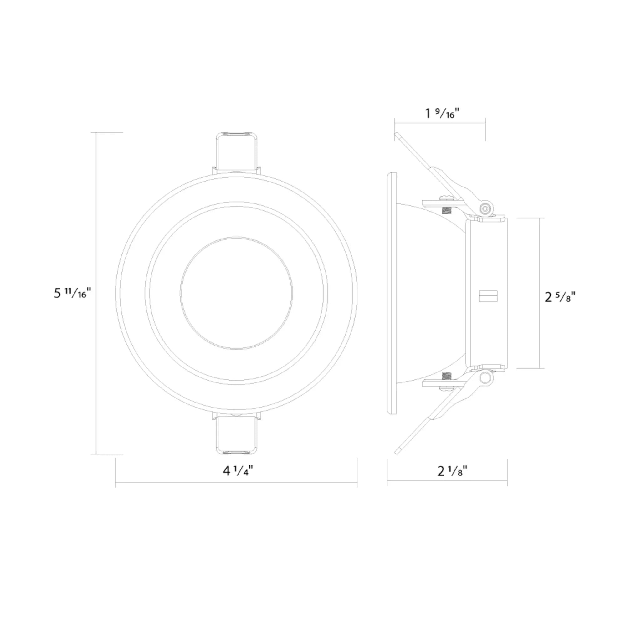 ND22 3" Round Trim Haze Reflector and White Flange for ND22-12