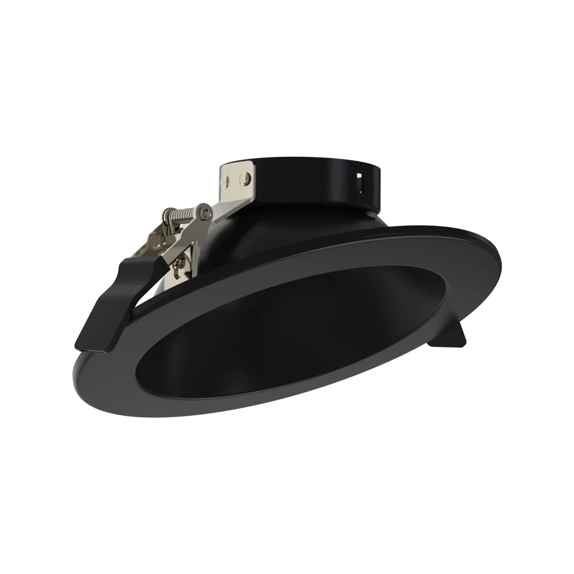 ND22 6" Round Wall Wash Trim Black Reflector and Flange for ND22-12