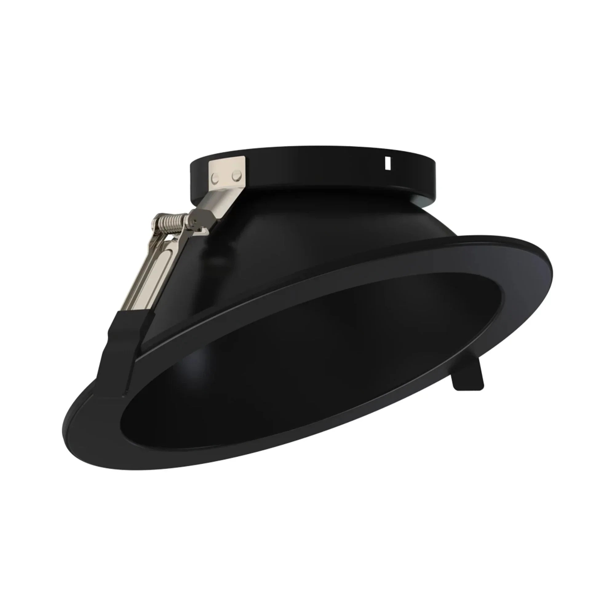 ND22 8" Round Wall Wash Trim Black Reflector and Flange for ND22-20, ND22-30 and ND22-50