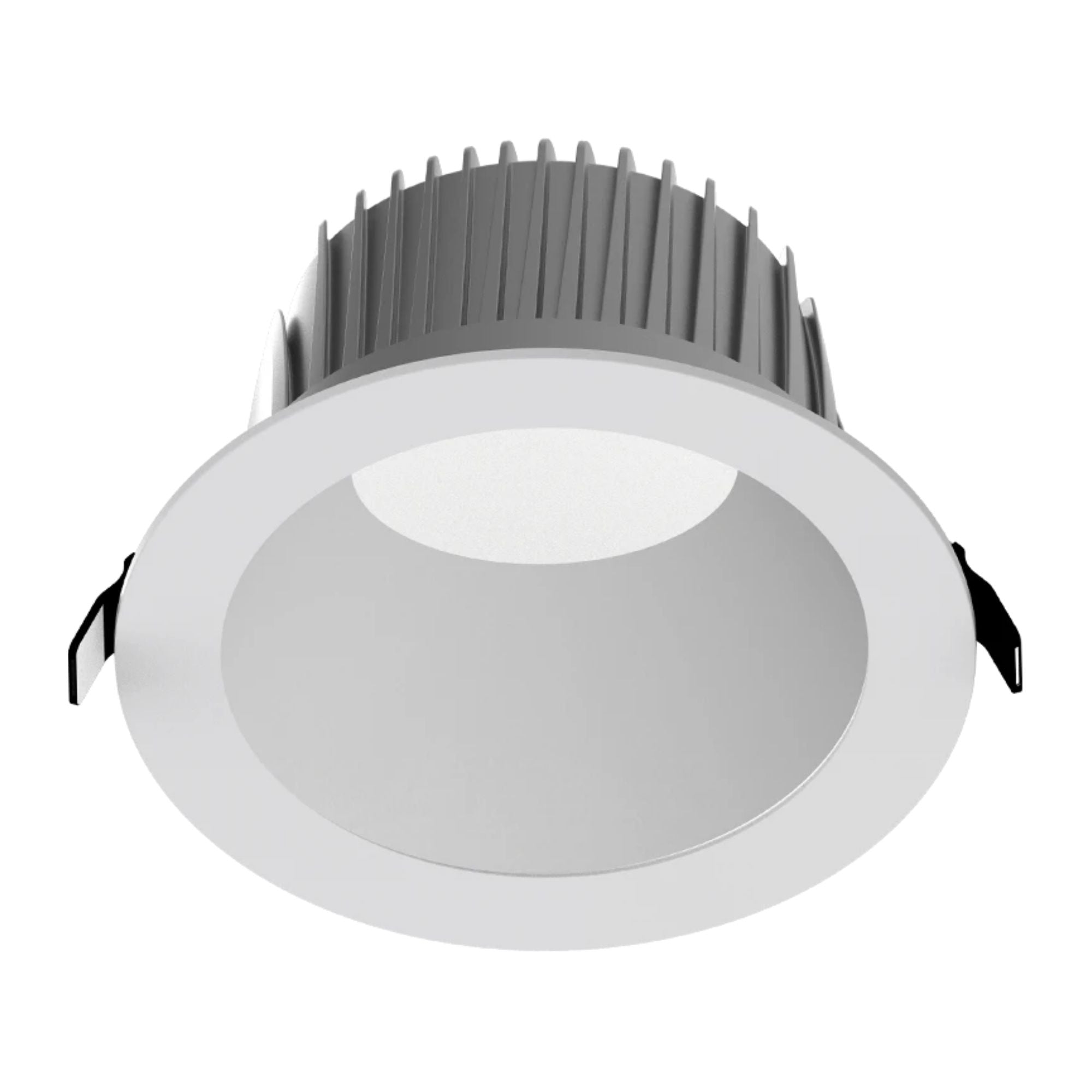 8" Deep Regress Commercial Downlight, 4000 Lm, 4-CCT, Matte Silver Finish