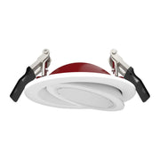 4" Fire-Resistant Gimbal LED Downlight, 750 Lm, CCT Adjustable, 120V