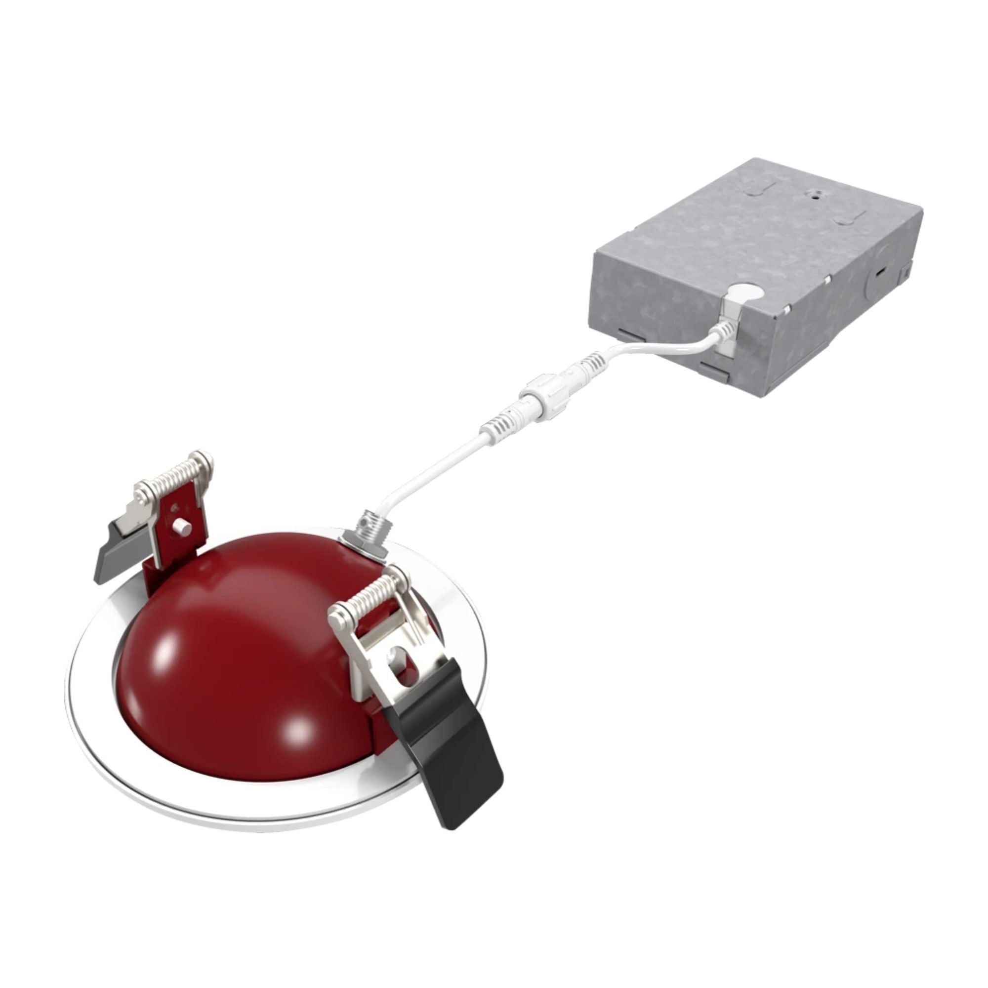 4" Fire-Resistant Gimbal LED Downlight, 750 Lm, CCT Adjustable, 120V