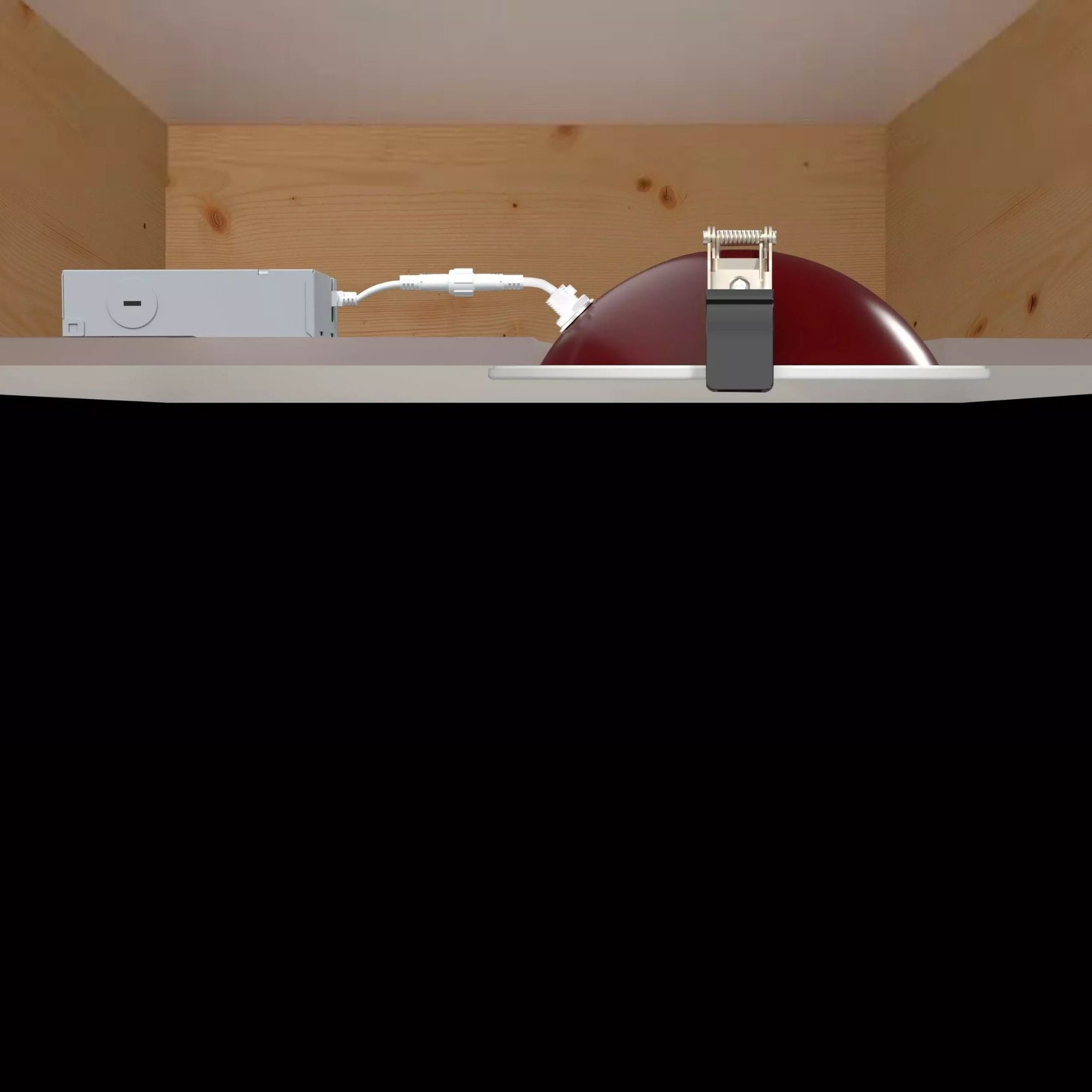 4" Fire-Resistant Gimbal LED Downlight, 750 Lm, CCT Adjustable, 120V