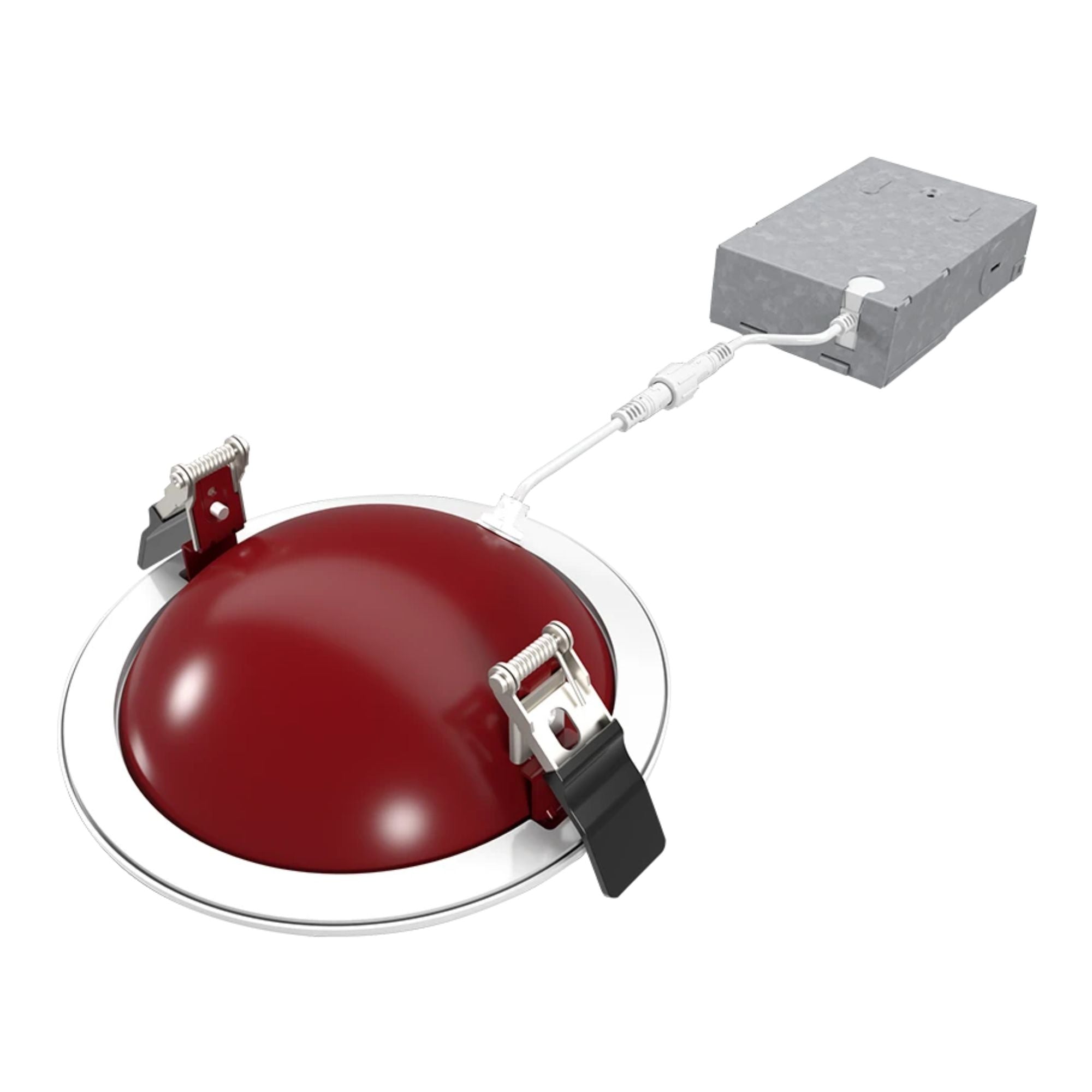 6" Fire-Resistant Gimbal LED Downlight, 1300 Lm, CCT Adjustable, 120V