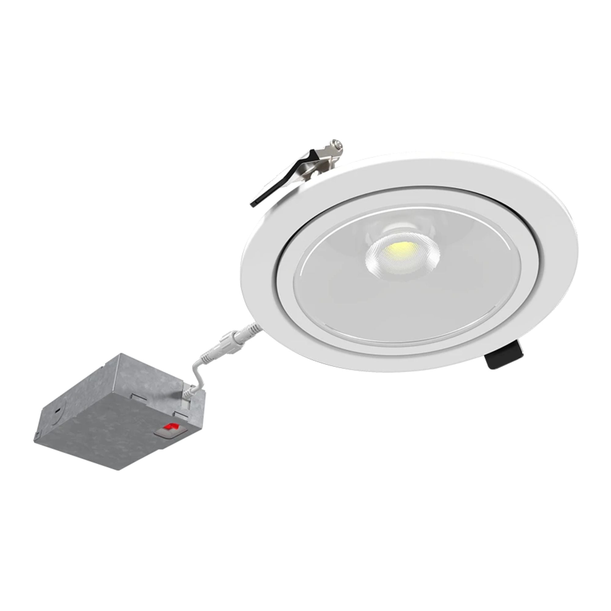 6" Fire-Resistant Gimbal LED Downlight, 1300 Lm, CCT Adjustable, 120V