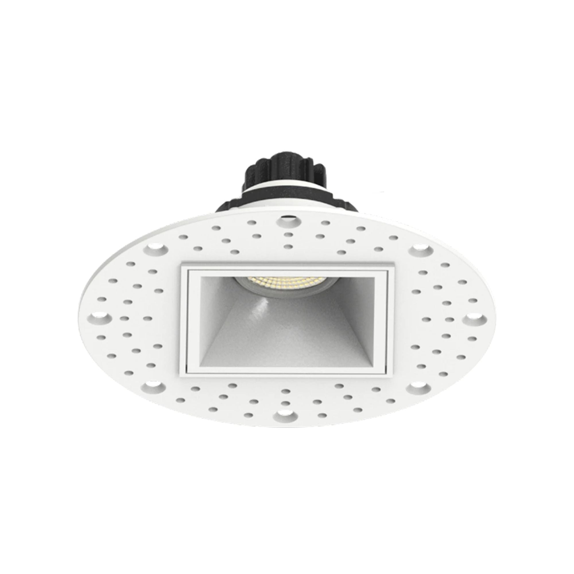 2" Trimless Gimbal Downlight, 6W, 450 Lm, 5-CCT, White Square Regress Cone