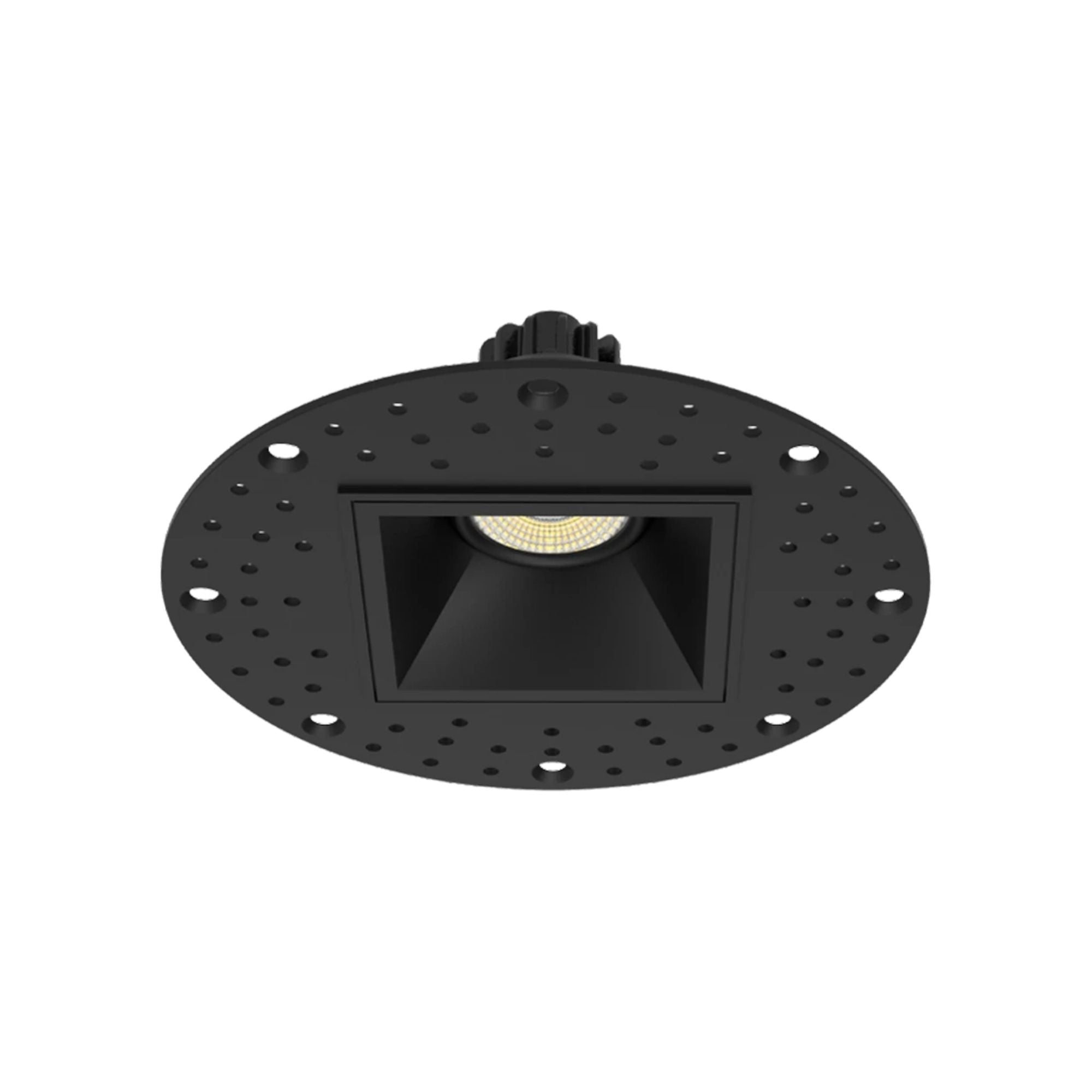 2" Trimless Gimbal Downlight, 6W, 450 Lm, 5-CCT, Black Square Regress Cone