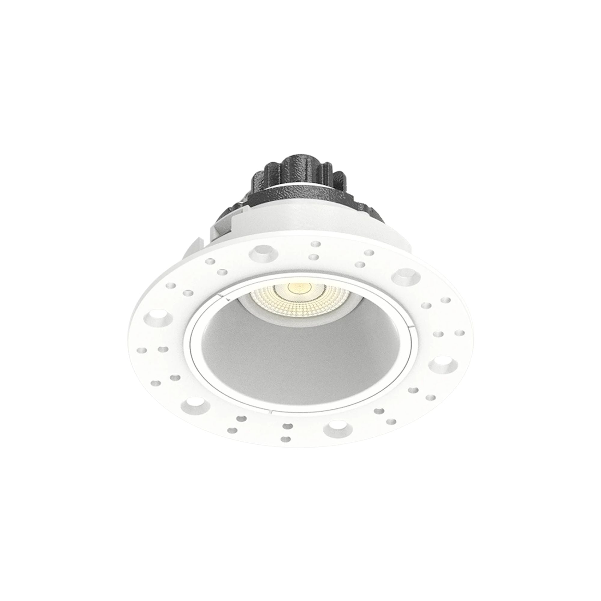 2" Trimless Gimbal Downlight, 6W, 450 Lm, 5-CCT, White Round Regress Cone
