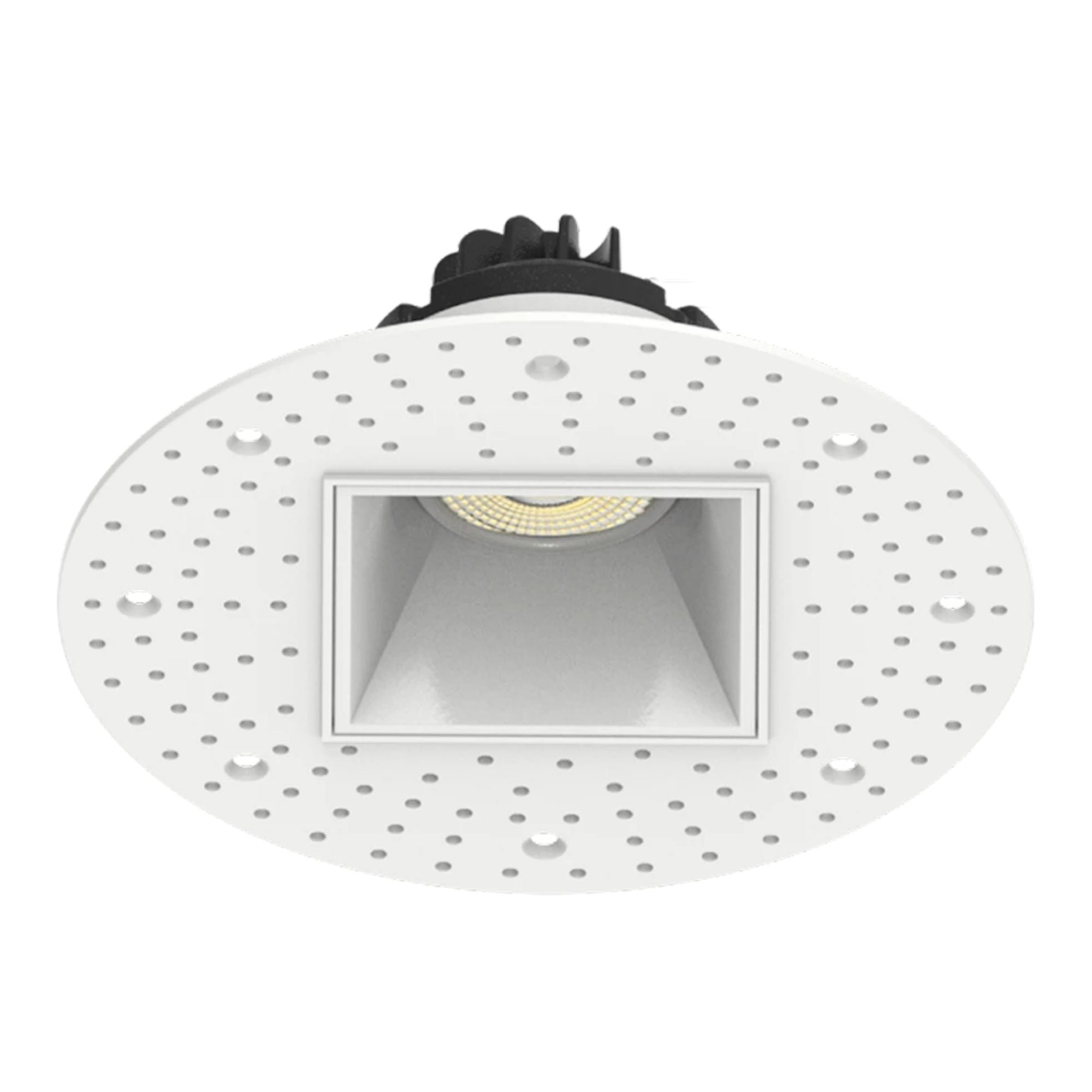 3" Trimless Gimbal Downlight, 9W, 750 Lm, 5-CCT, White Square Regress Cone