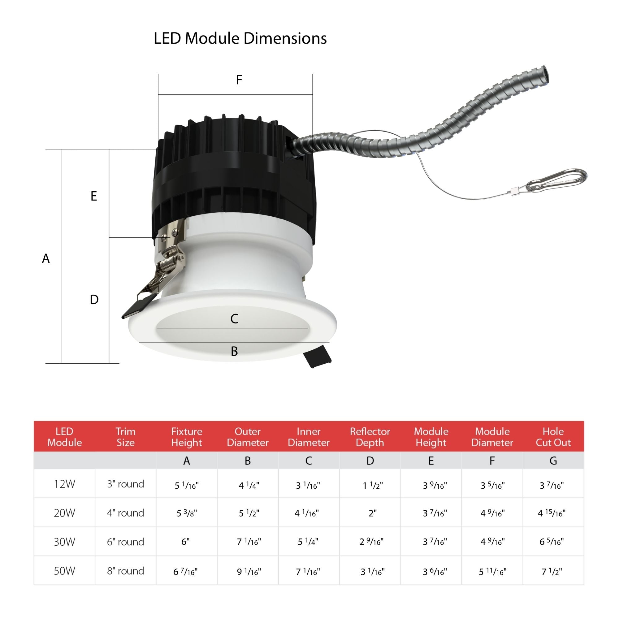 ND22 6" LED Module Commercial Downlight, 30W, 2800 Lm, 5-CCT, 120-277V (Trim Required)
