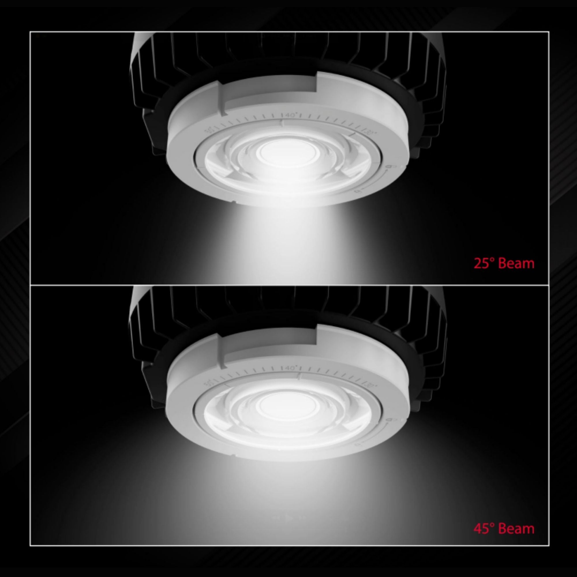 ND22 8" LED Commercial Downlight, 50W, 4700 Lm, 5-CCT, 120-277V, White Round Trim