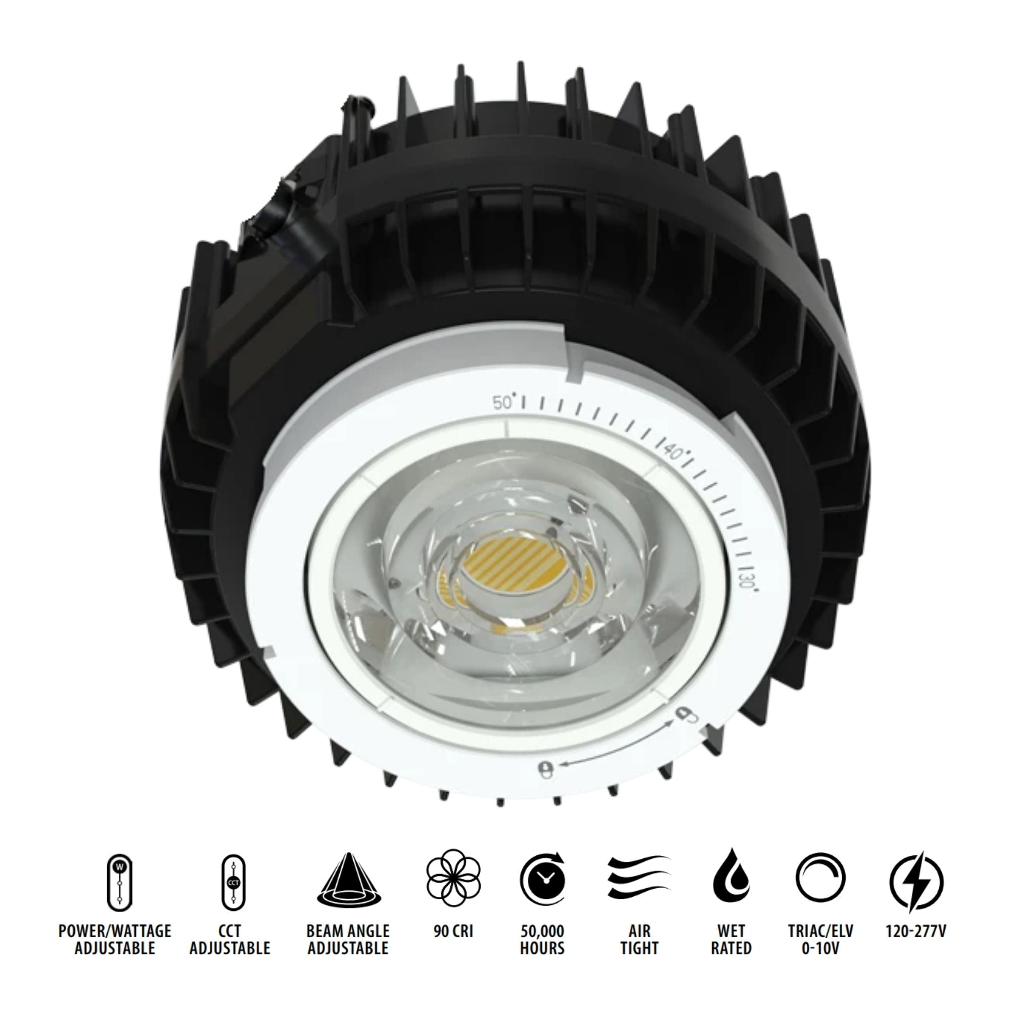 ND22 8" LED Module Commercial Downlight, 50W, 4700 Lm, 5-CCT, 120-277V (Trim Required)