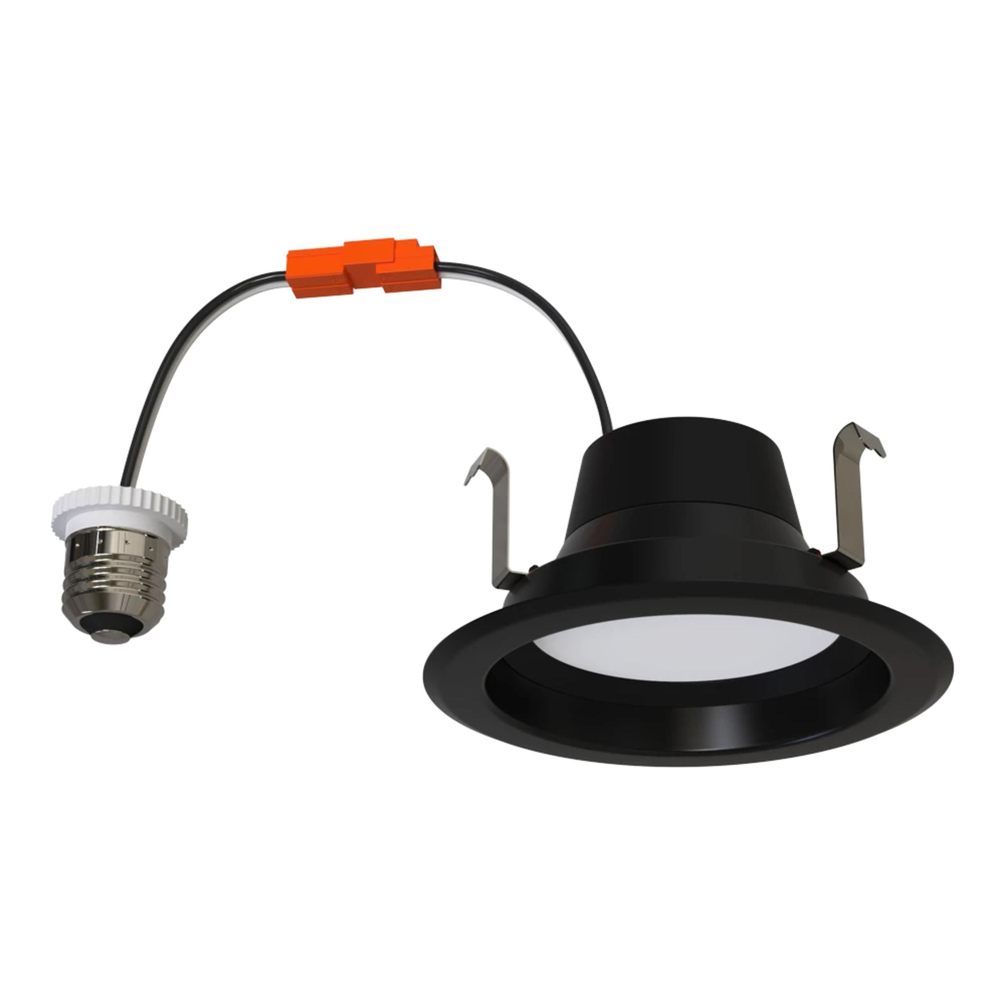 4" R34X Field-Adjustable LED Retrofit Downlight, 700 Lm, 5-CCT, Black Smooth Trim