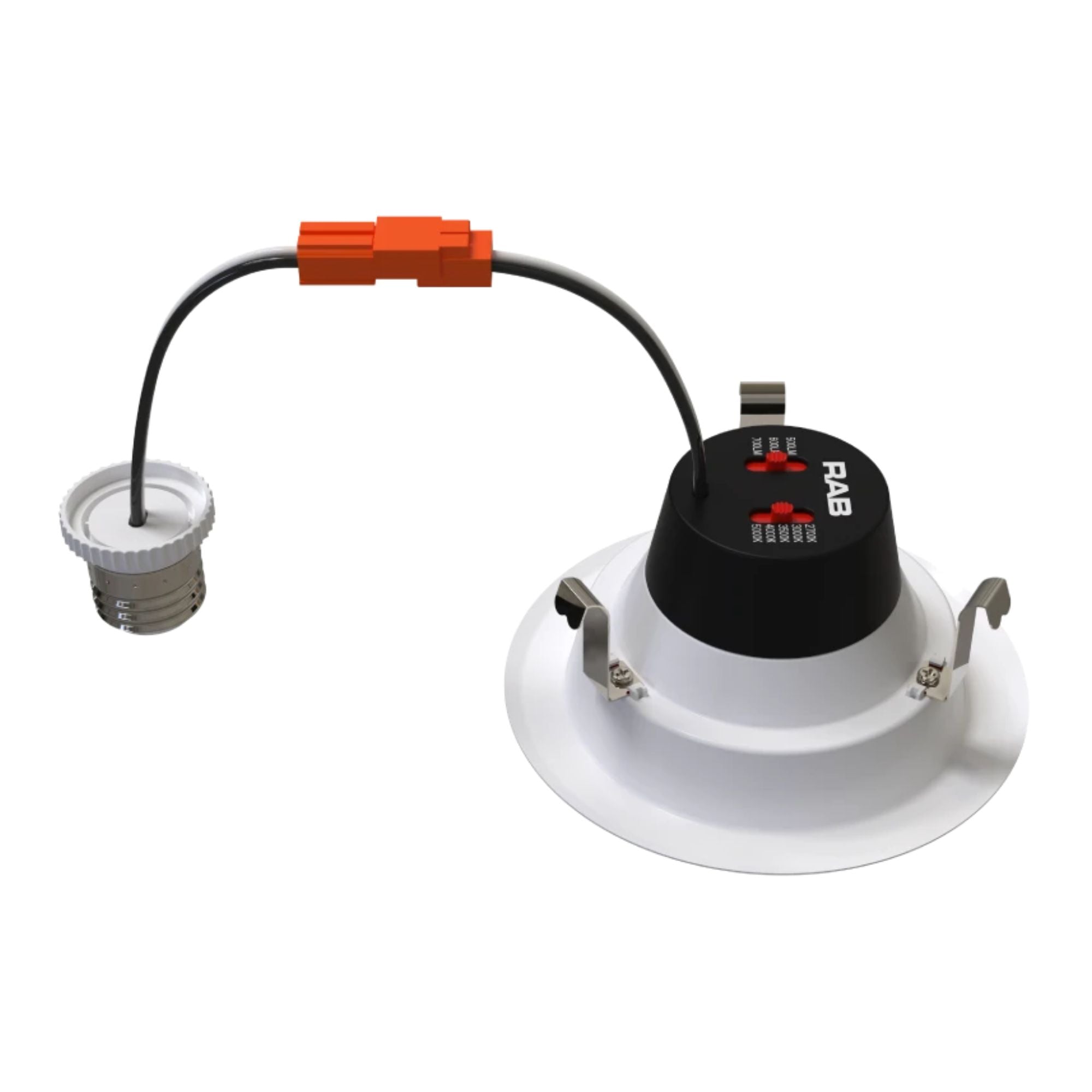 4" R34X Field-Adjustable LED Retrofit Downlight, 700 Lm, 5-CCT, Smooth Trim