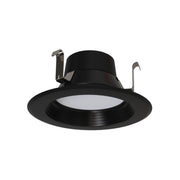 4" R34X Field-Adjustable LED Retrofit Downlight, 700 Lm, 5-CCT, Black Baffle Trim