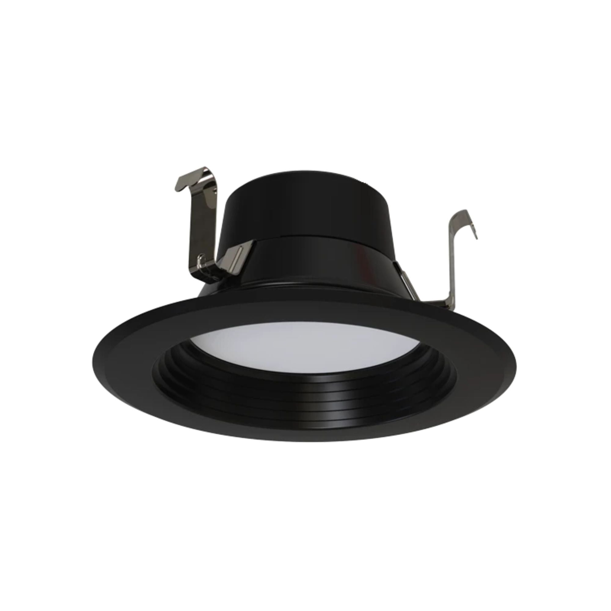 4" R34X Field-Adjustable LED Retrofit Downlight, 700 Lm, 5-CCT, Black Baffle Trim