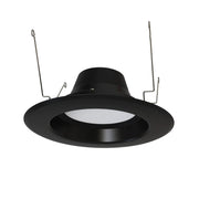 6" R34X Field-Adjustable LED Retrofit Downlight, 1400 Lm, 5-CCT, Black Smooth Trim