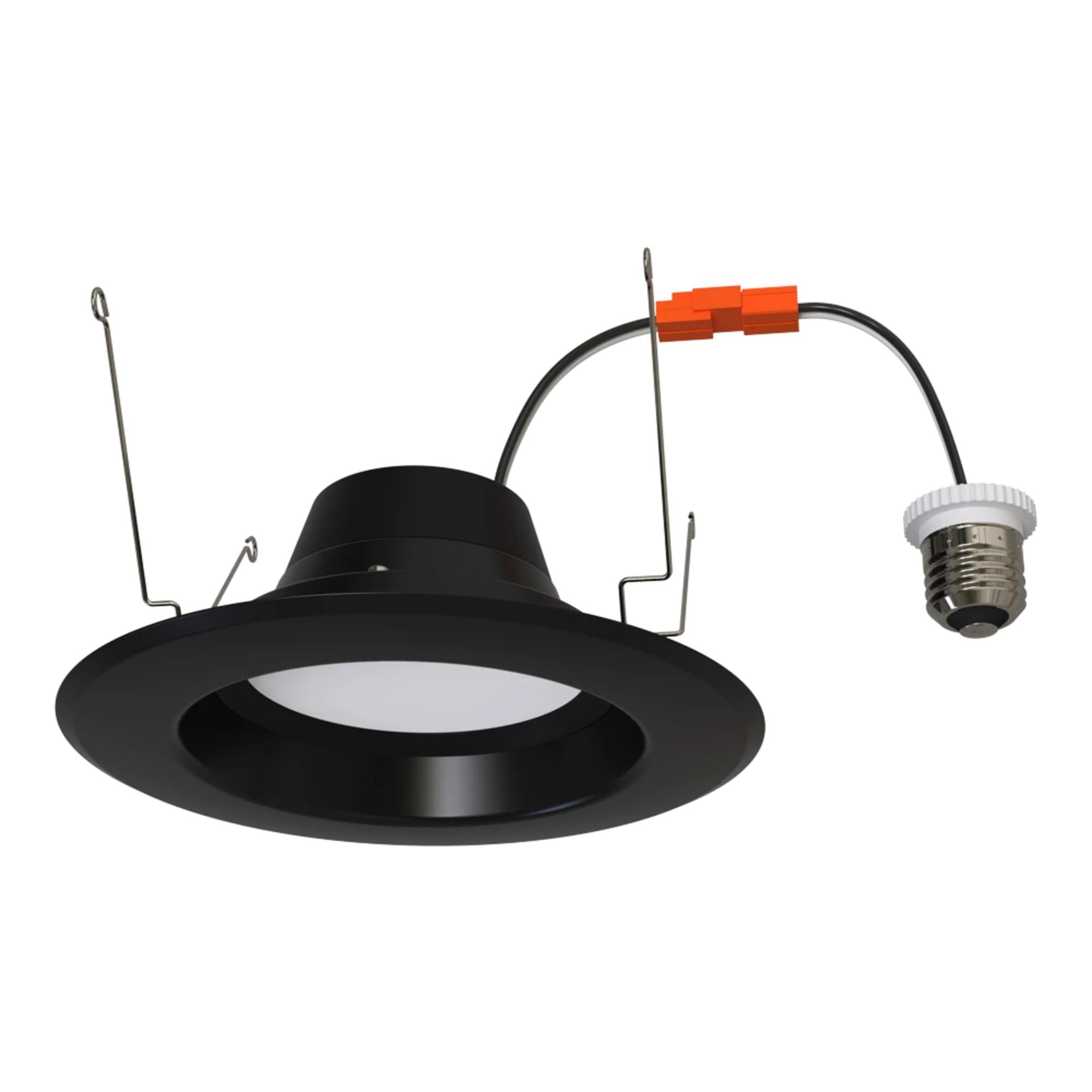 6" R34X Field-Adjustable LED Retrofit Downlight, 1400 Lm, 5-CCT, Black Smooth Trim