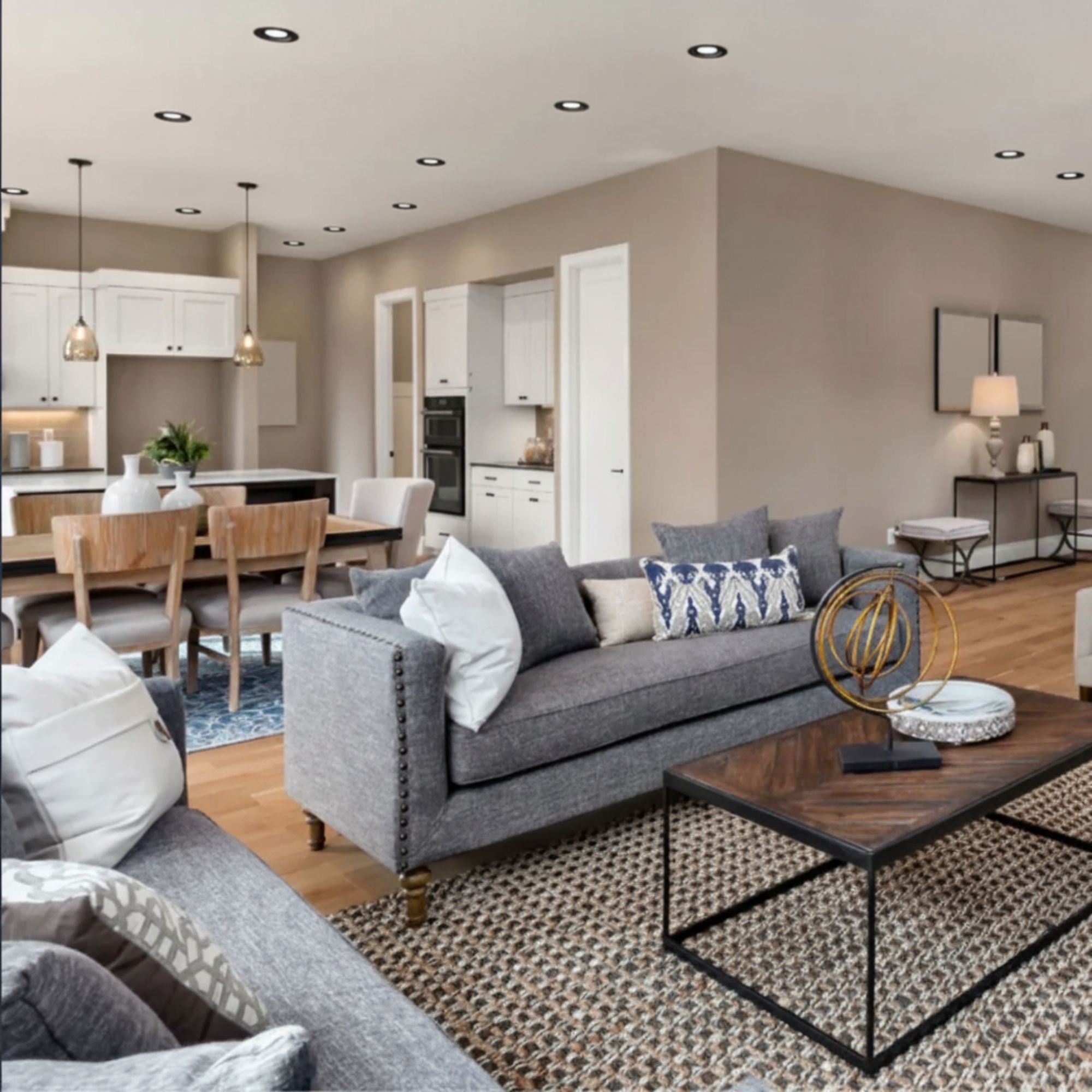 6" R34X Field-Adjustable LED Retrofit Downlight, 1400 Lm, 5-CCT, Black Smooth Trim