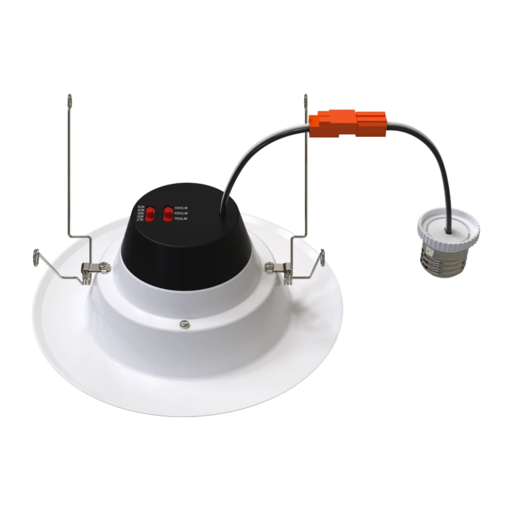 6" R34X Field-Adjustable LED Retrofit Downlight, 1300 Lm, 5-CCT, Smooth Trim