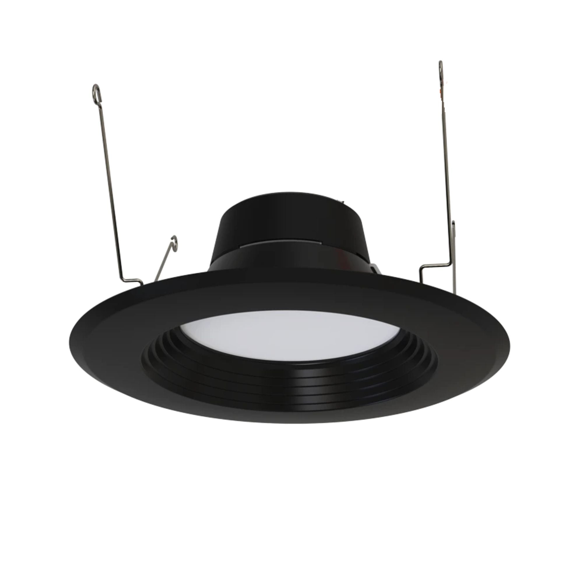 6" R34X Field-Adjustable LED Retrofit Downlight, 1400 Lm, 5-CCT, Black Baffle Trim