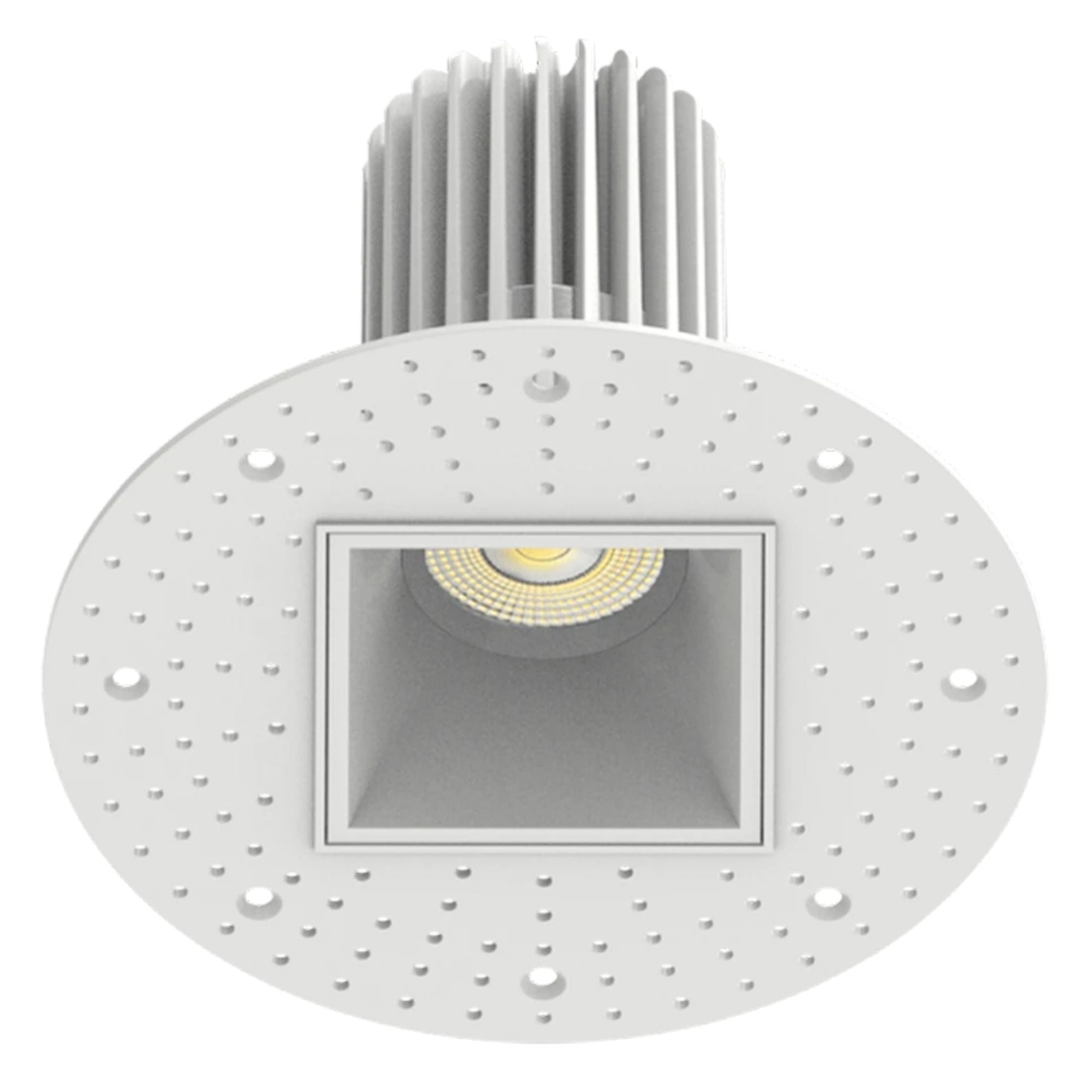 3" Trimless Recessed Downlight, 15W, 1250 Lm, 5-CCT, White Square Regress Cone