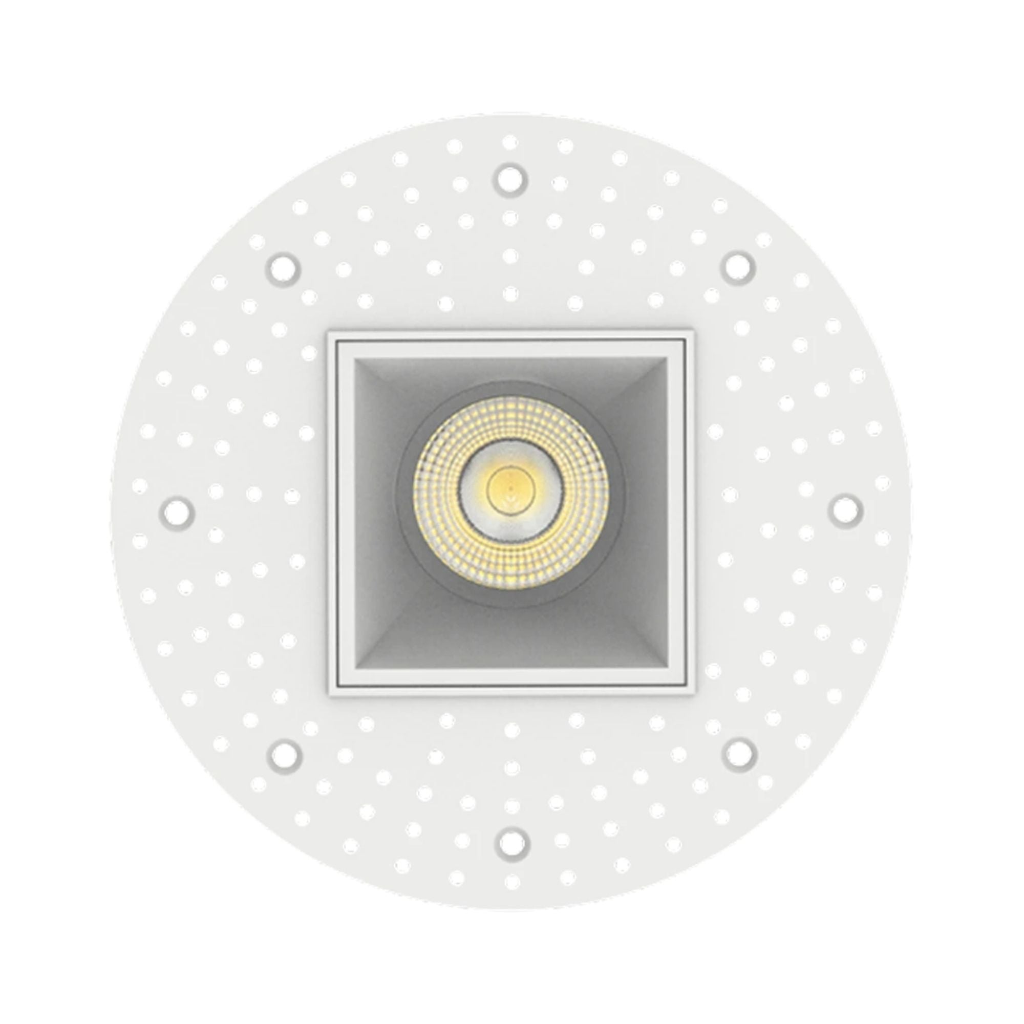 3" Trimless Recessed Downlight, 15W, 1250 Lm, 5-CCT, White Square Regress Cone