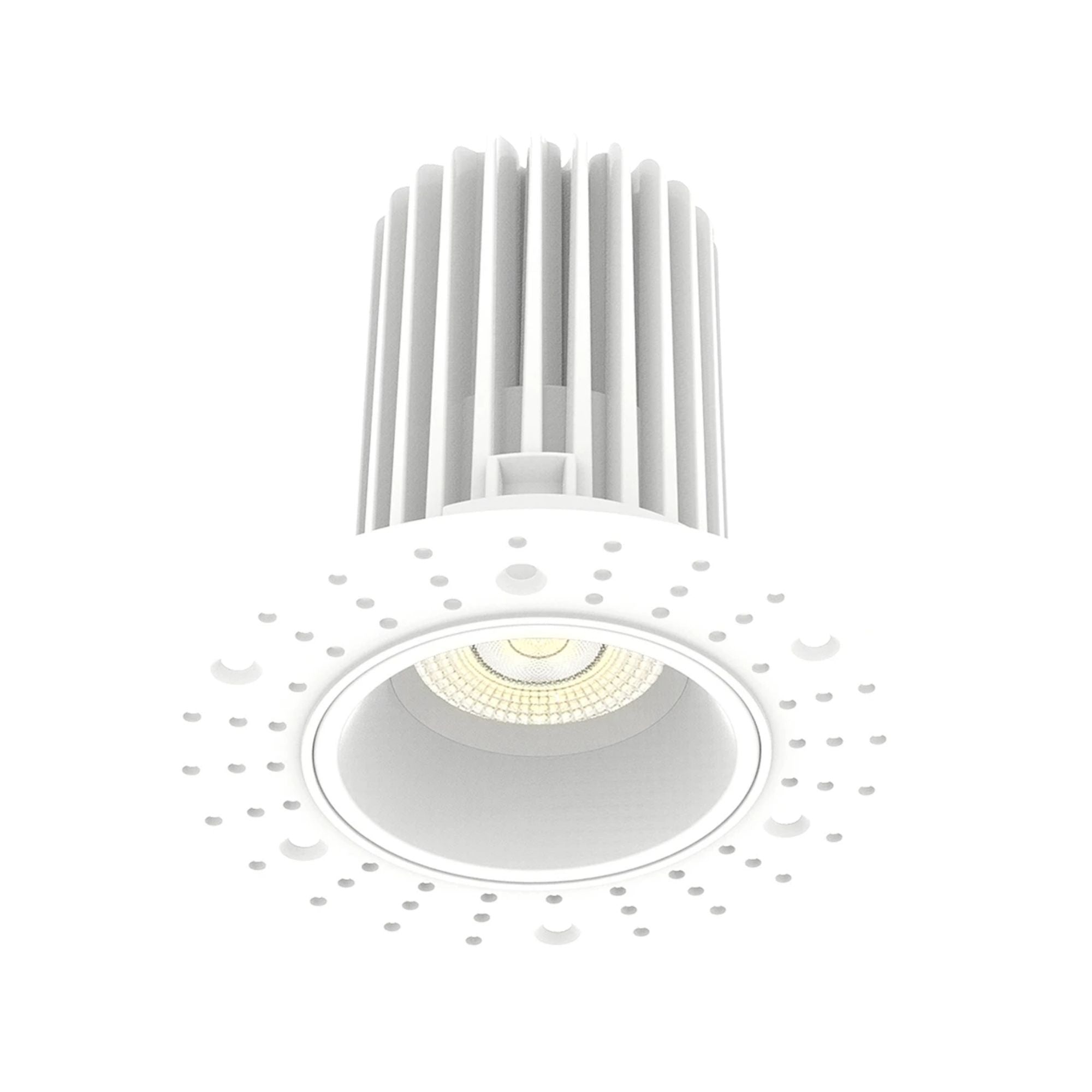 3" Trimless Recessed Downlight, 15W, 1250 Lm, 5-CCT, White Round Regress Cone