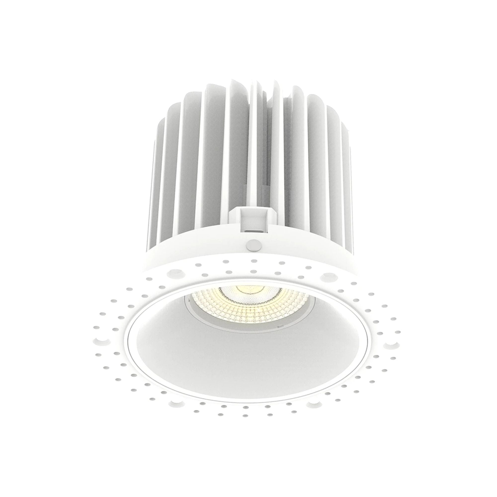 4" Trimless Recessed Downlight, 20W, 1900 Lm, 5-CCT, White Round Regress Cone
