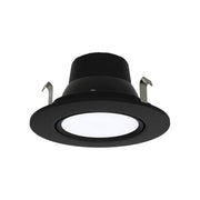 4" Gimbal Retrofit Recessed Light, 8W, 800 Lumens, 5-CCT, Black Trim