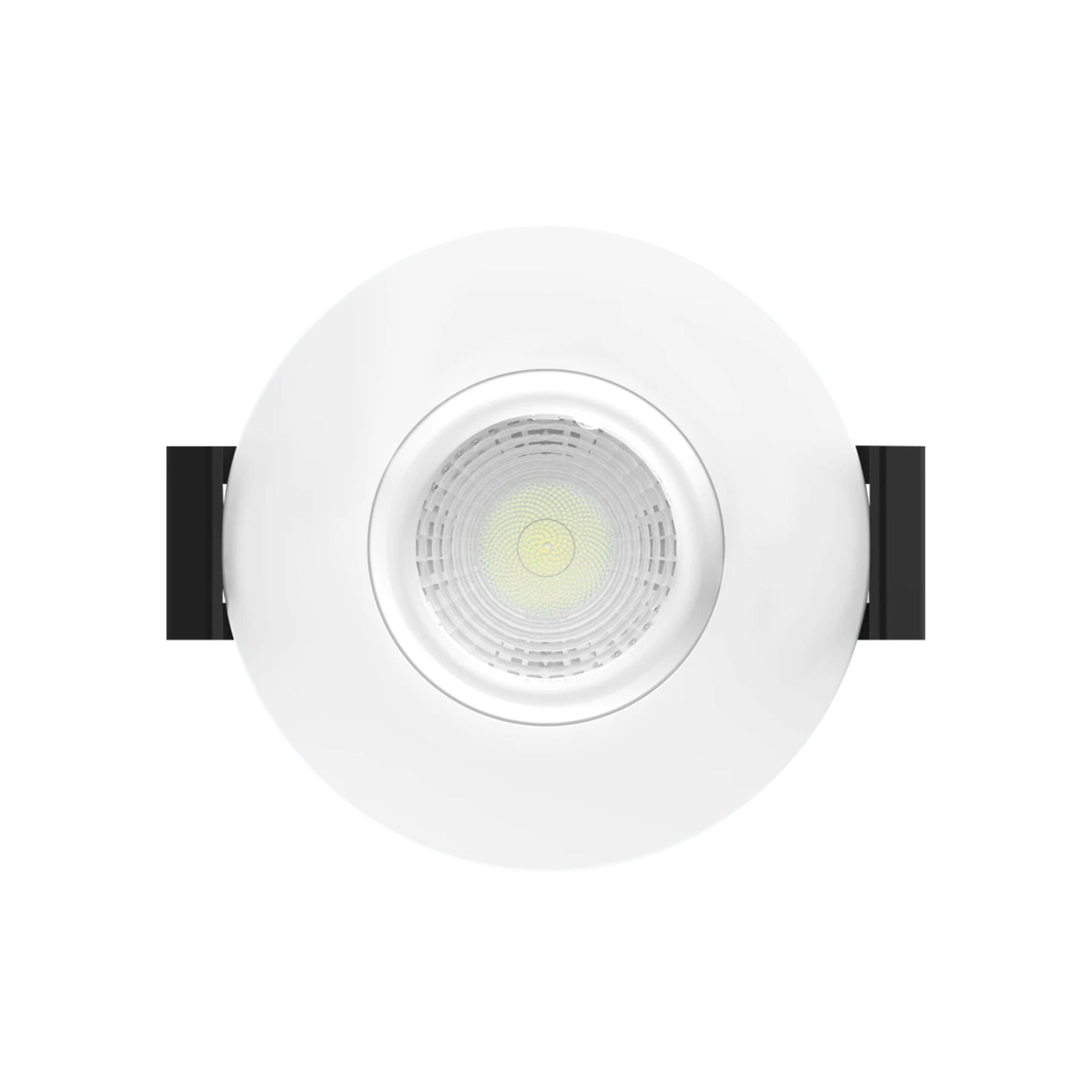 2" Canless Gimbal Downlight, 400 Lm, 5-CCT, 38° Spot, White Smooth Trim