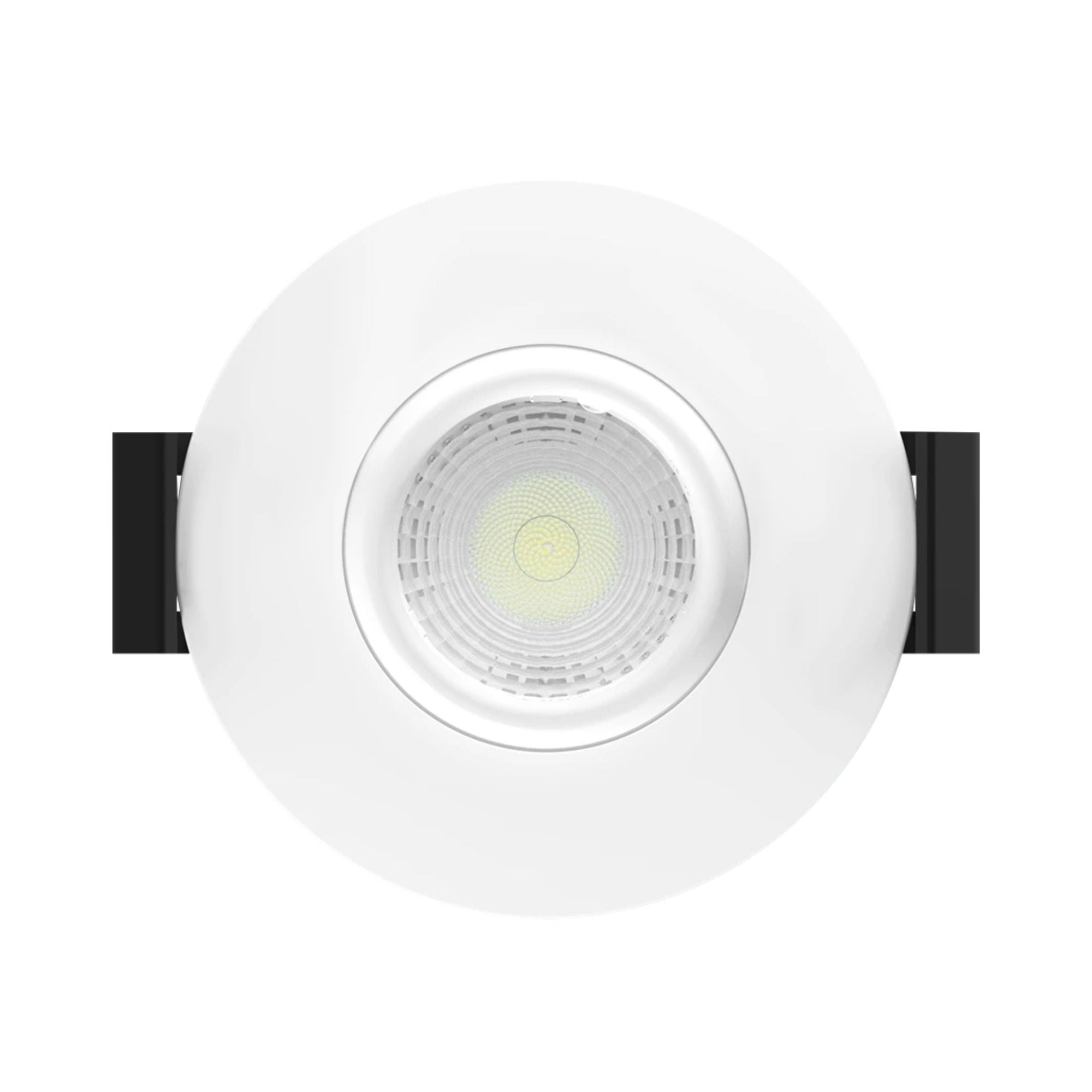 2" Canless Gimbal Downlight, 400 Lm, 5-CCT, 20° Spot, White Smooth Trim