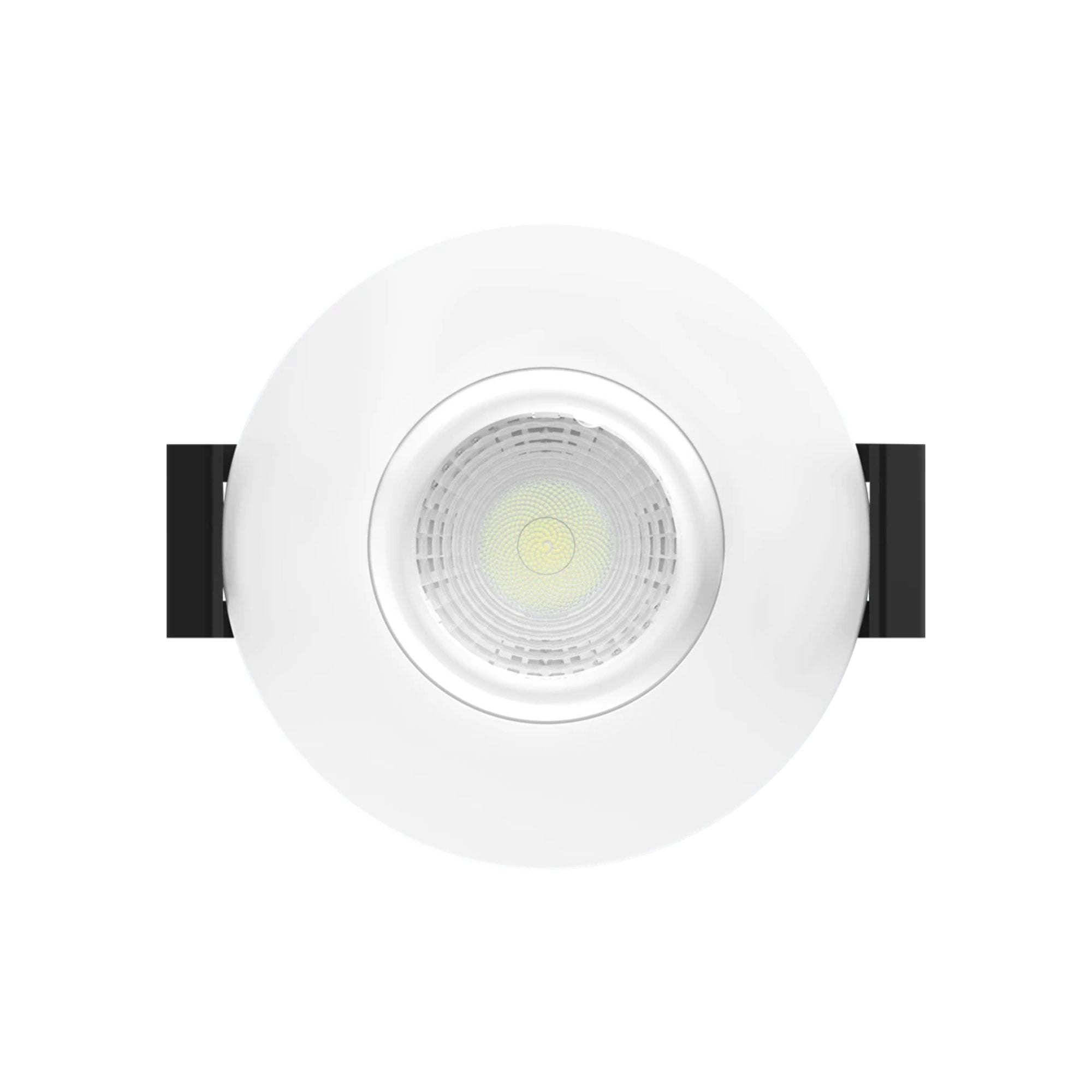 2" Canless Gimbal Downlight, 400 Lm, 5-CCT, 20° Spot, White Smooth Trim
