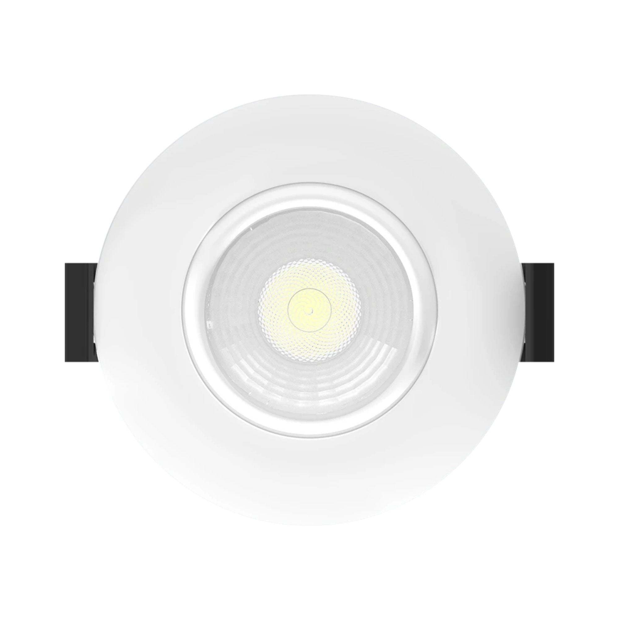 3" Canless Gimbal Downlight, 600 Lm, 5-CCT, 38° Spot, White Smooth Trim