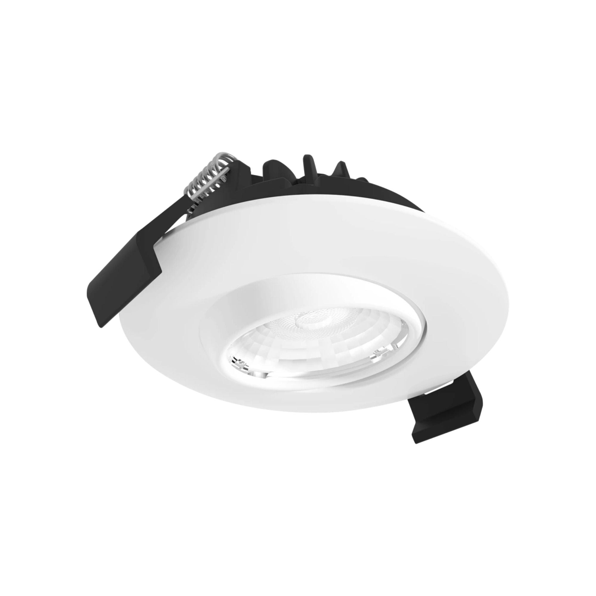 3" LED Canless Gimbal Downlight - 600 Lumens, 5-CCT, 38° Spot, White