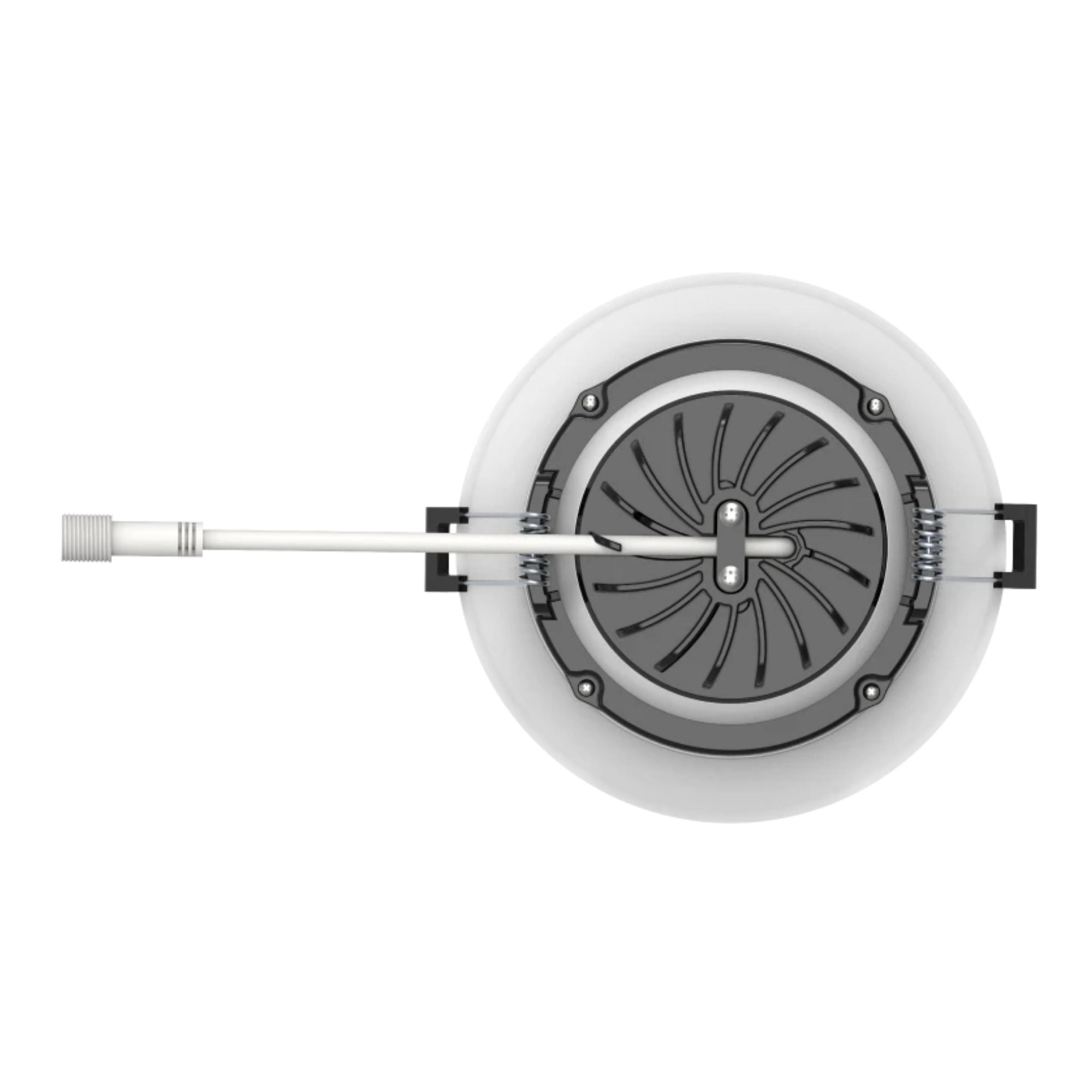 RAB Lighting - 4" Canless Gimbal Downlight, 1050 Lm, 5-CCT, 38° Spot, White Smooth Trim | Bees Lighting