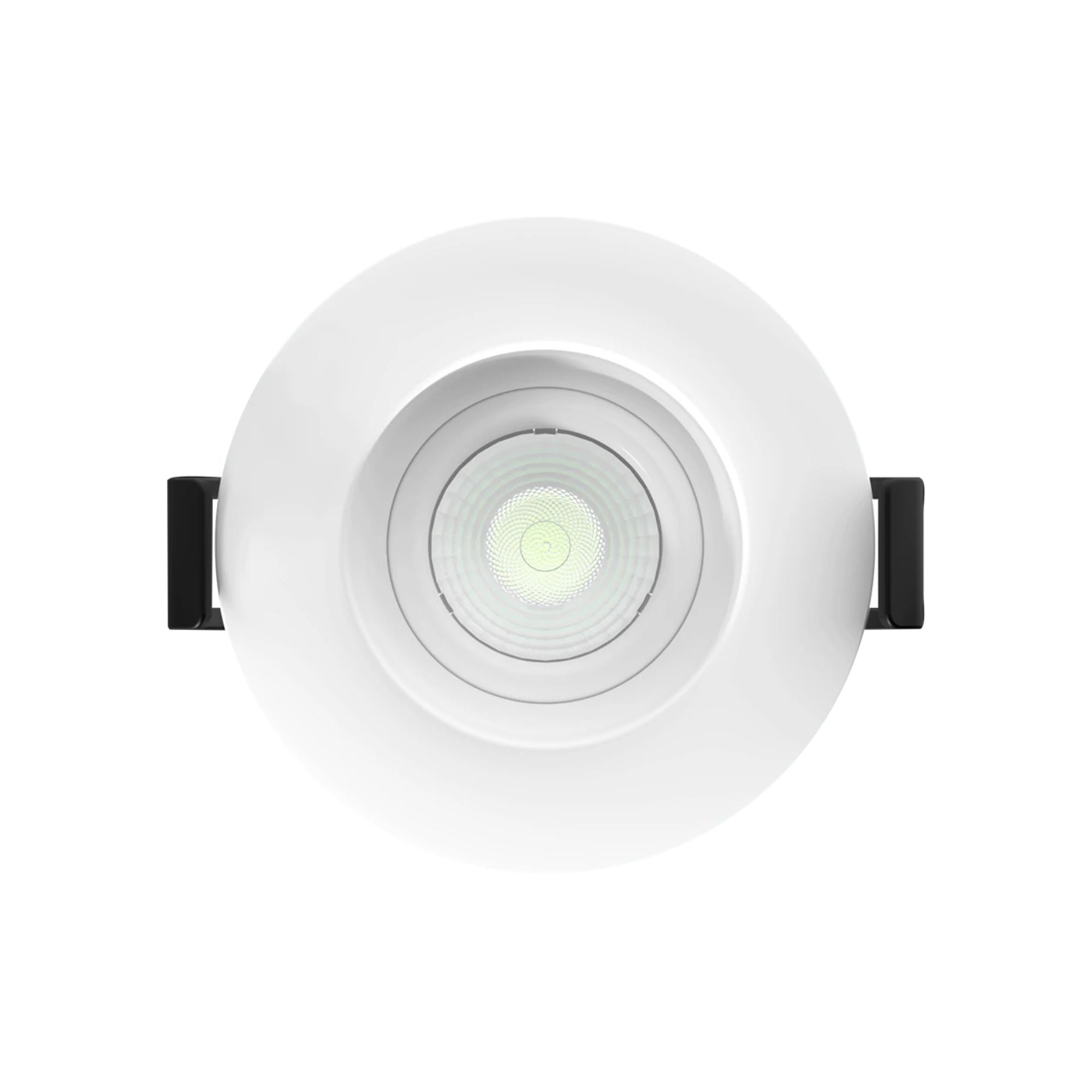 2" Canless Gimbal Downlight, 400 Lm, 5-CCT, 38° Spot, White Deep Regress Trim