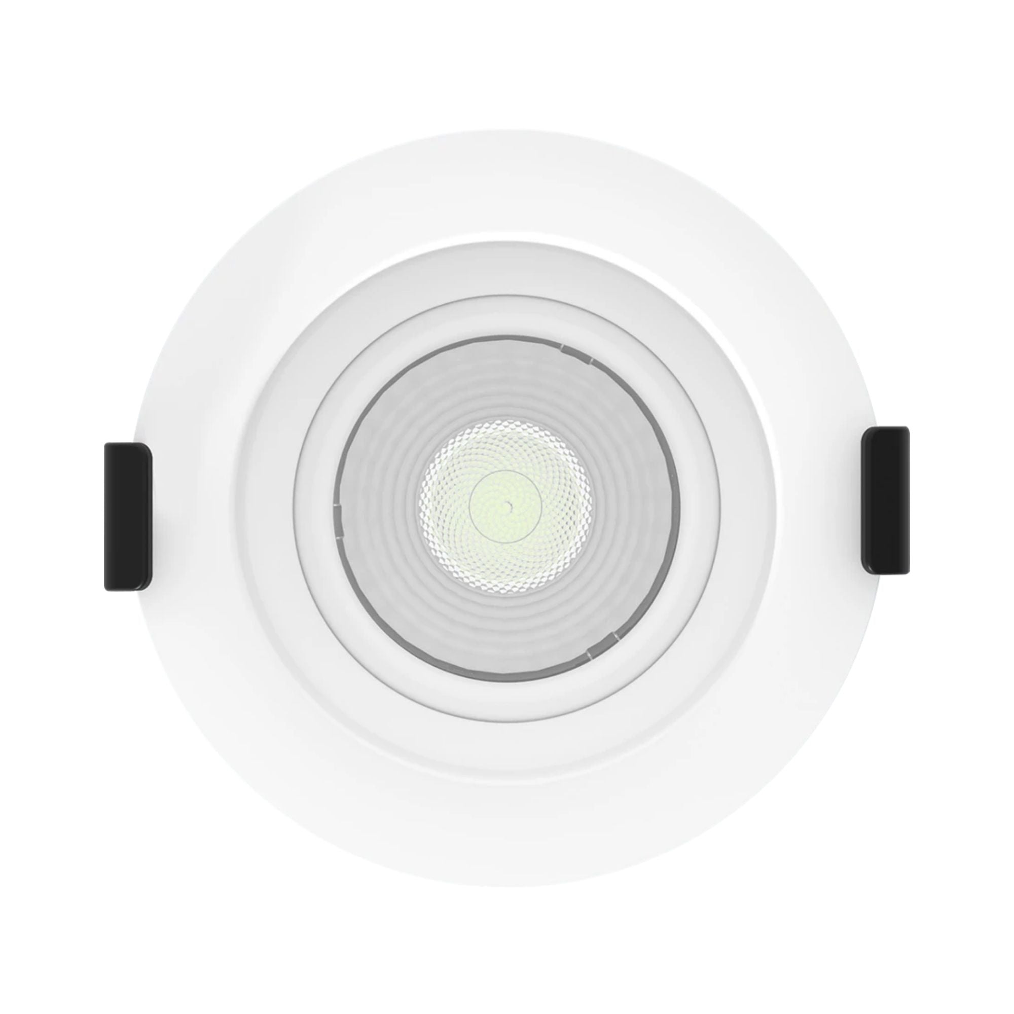 3" Canless Gimbal Downlight, 600 Lm, 5-CCT, 38° Spot, White Deep Regress Trim