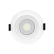 3" Canless Gimbal Downlight, 600 Lm, 5-CCT, 38° Spot, White Deep Regress Trim - Bees Lighting
